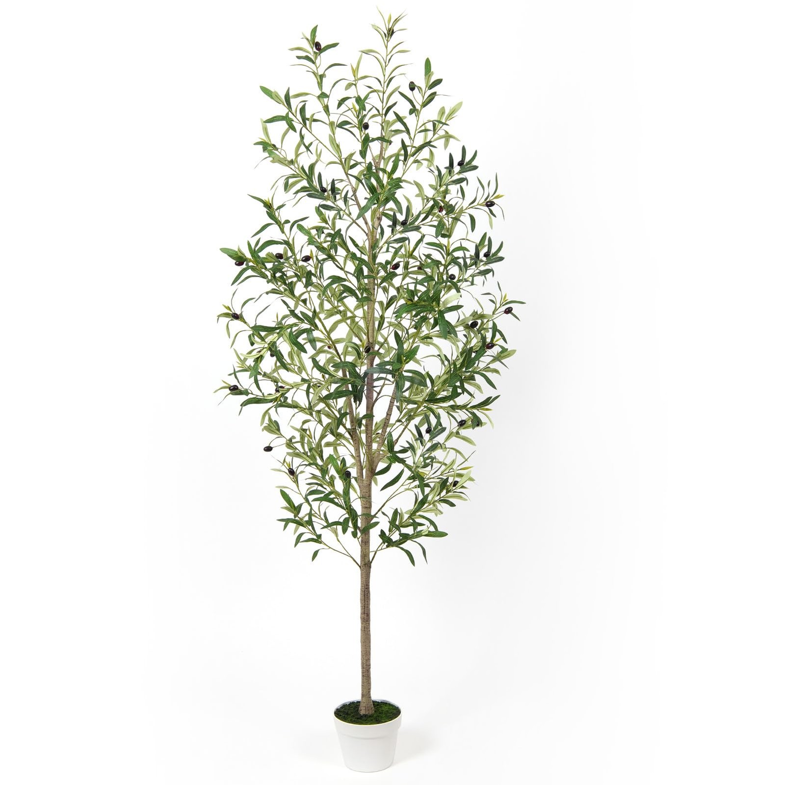 Artificial Olive Trees with Lifelike Natural Trunk, Leaves, Moss and Fruits, …