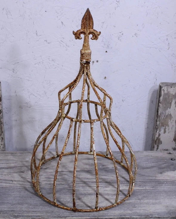 Wrought Iron Small 17″ Egyptian Topiary Trellis, Plant Climber, Garden Support