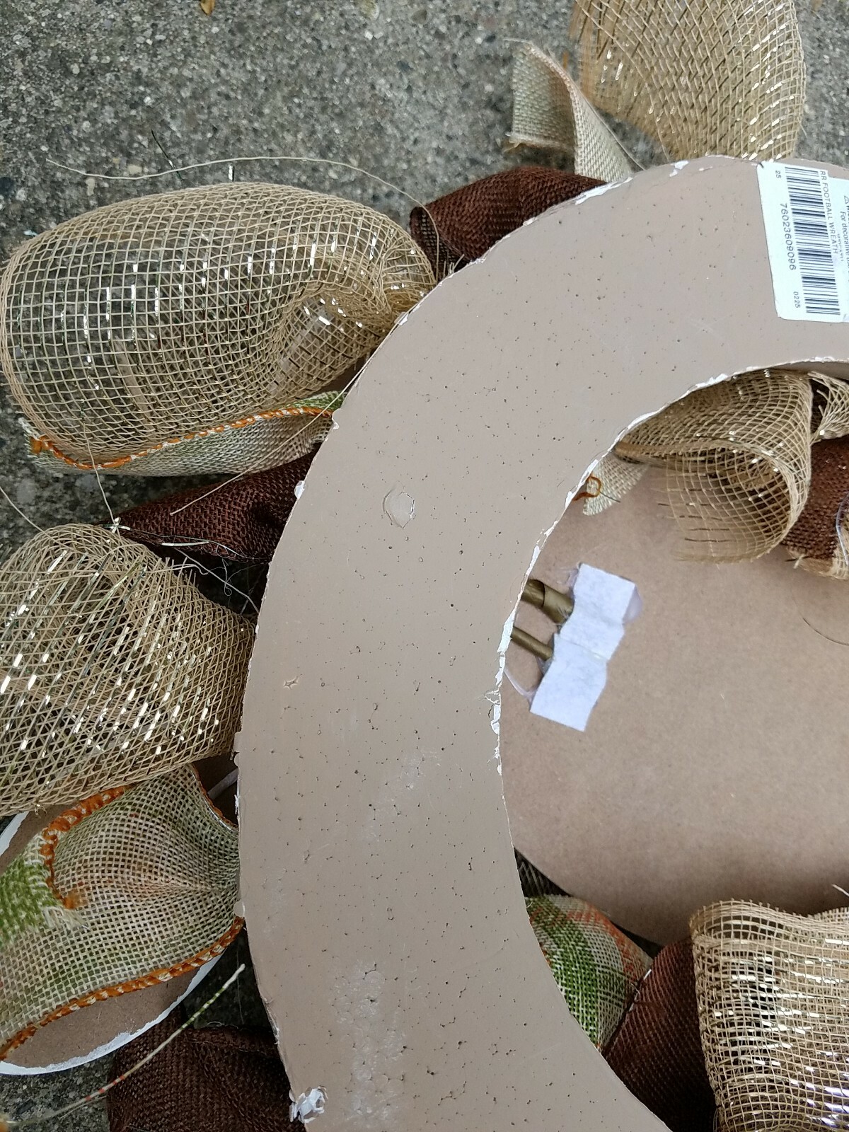 Welcome Friends Fall Football Wreath