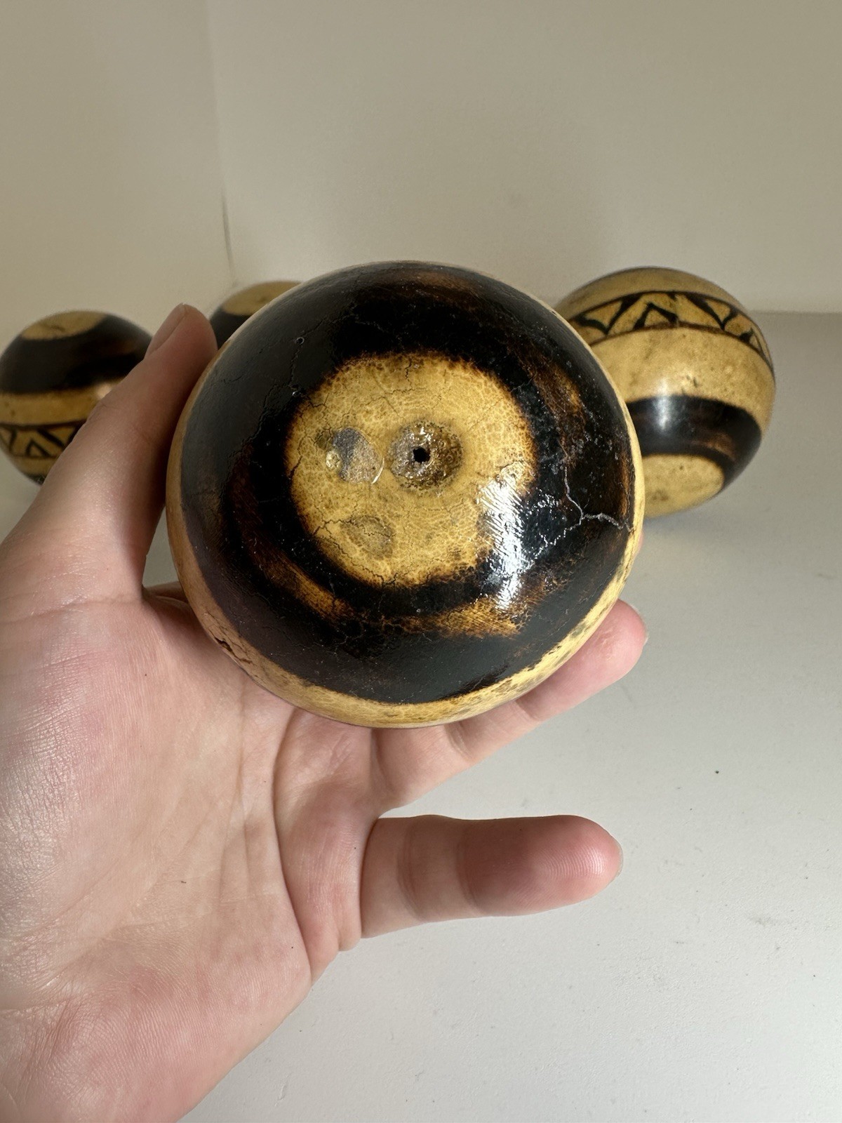 Set of 4 Monkey Apple Dried Pods Decorative Bowl Filler Rustic Jungle Decor