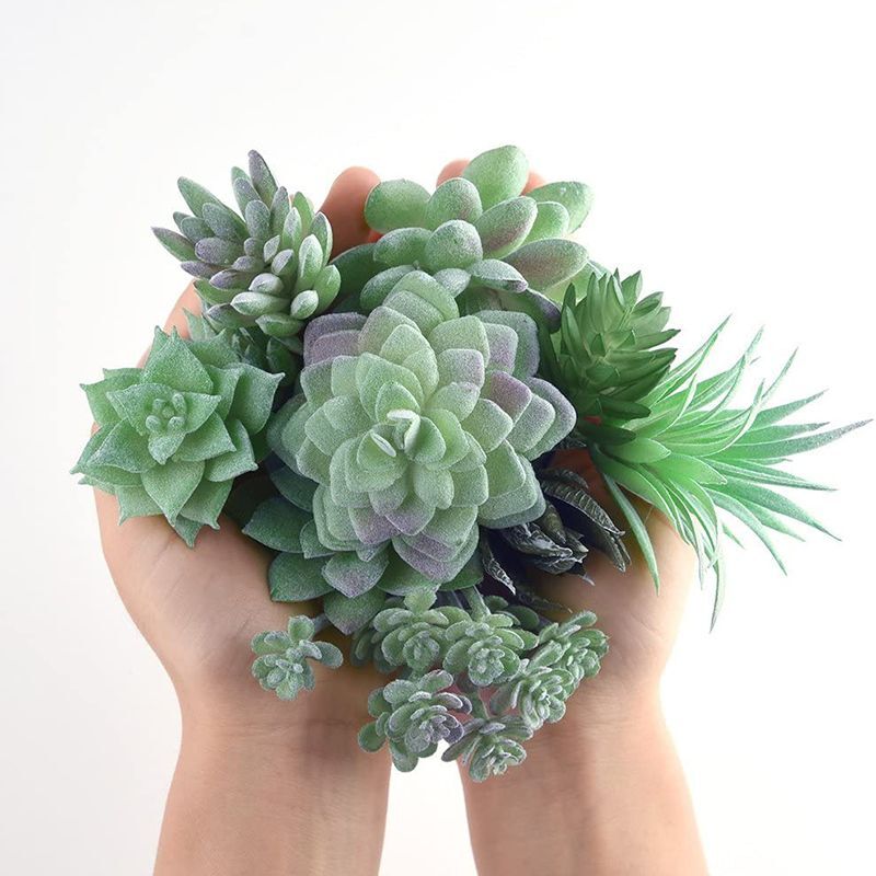11pcs Artificial Plant Unpotted Decorative Succulents Home And Garden Decor NEW