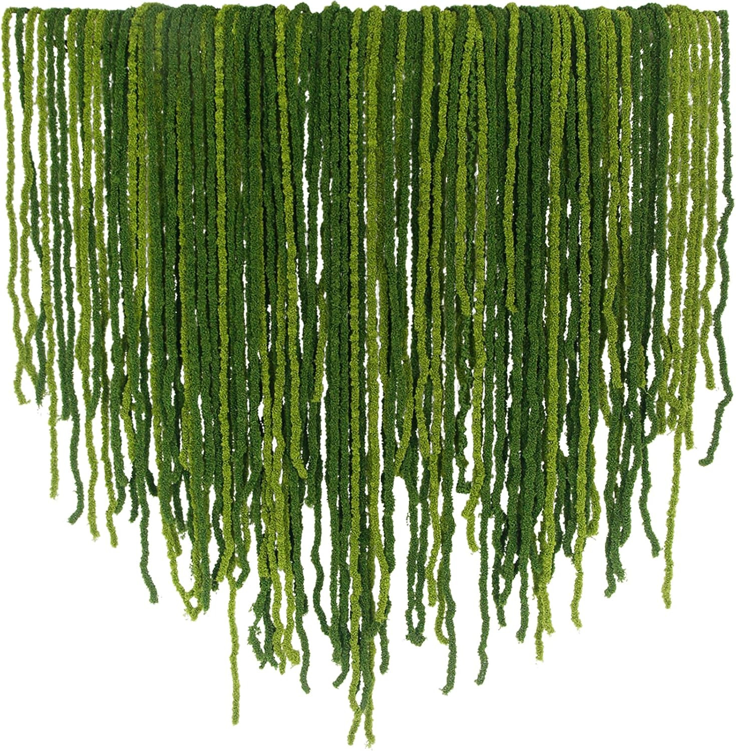 60 Pcs Hanging Moss Vines Faux Moss Garland for Decorating Plants Artificial