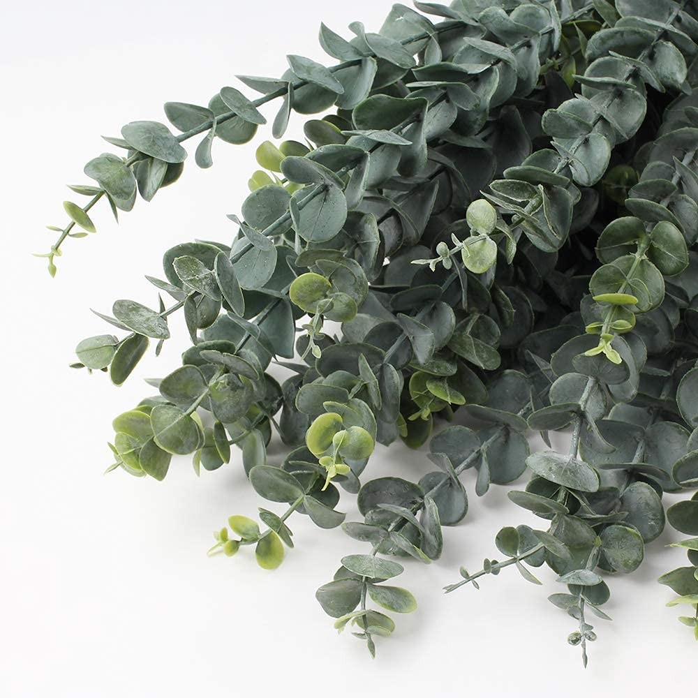 29” Faux Eucalyptus Branches Spray Artificial Eucalyptus Leaves Long Stems F…