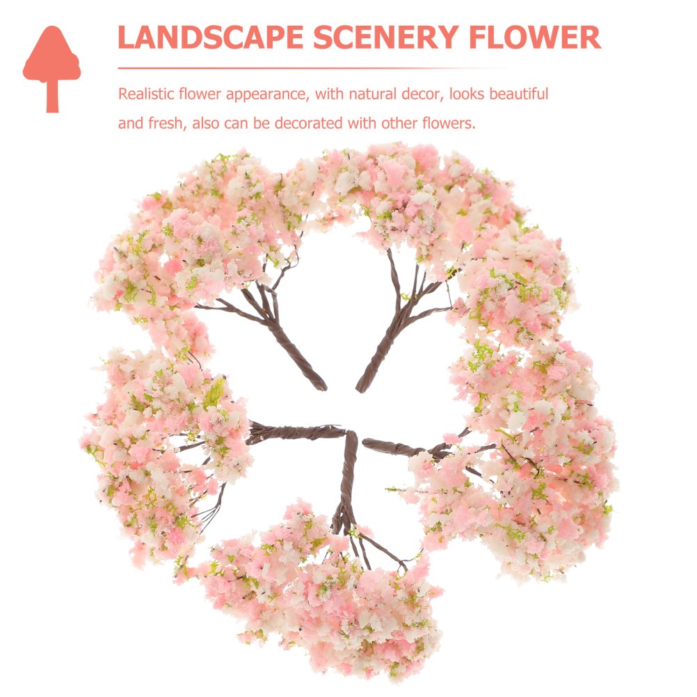 10pcs Artificial Flowers Fake Cherry Blossom Decorations Wedding Flower