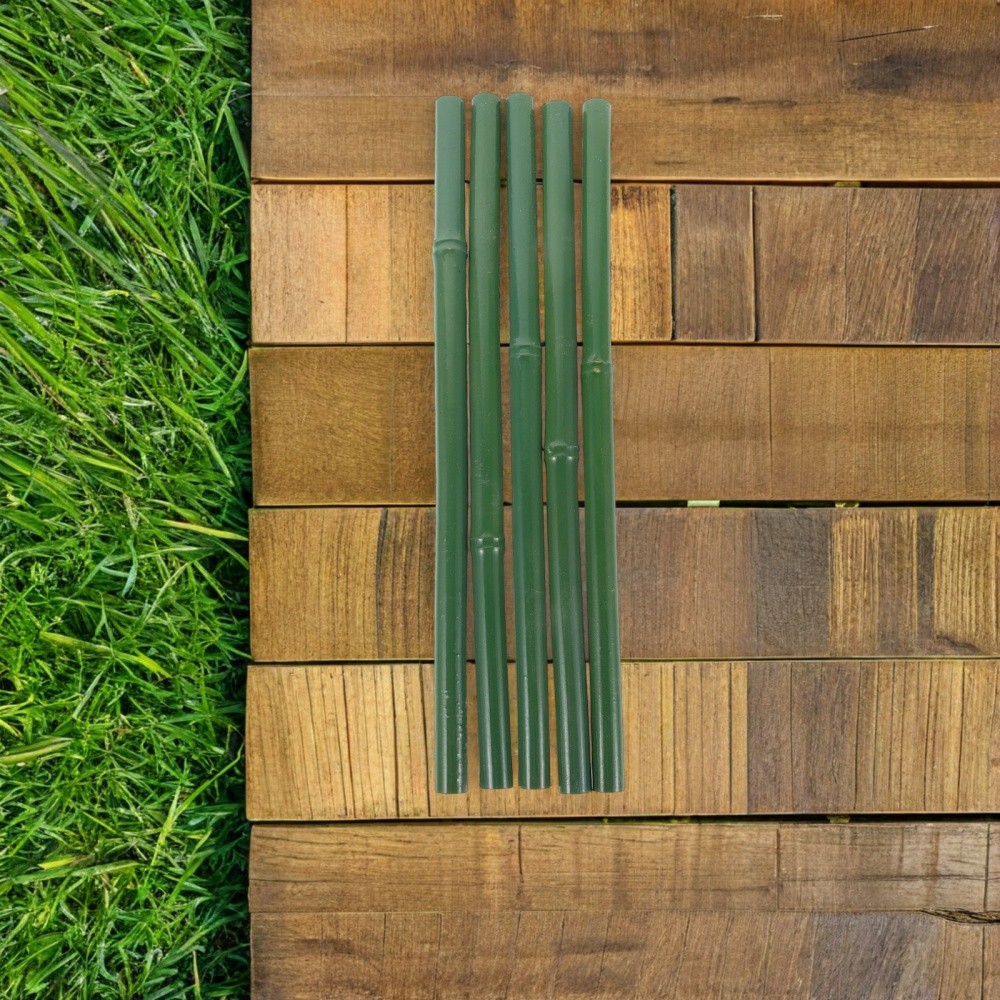 5Pcs Faux Bamboo Sticks Realistic Design for Outdoor and Indoor Fence Or Decor