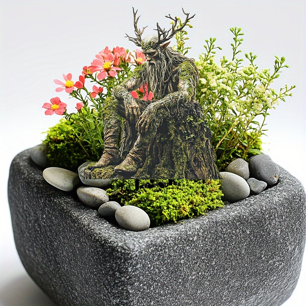 1 PC HOT Charming Acrylic King of the Woods Garden Plaque Art Decoration