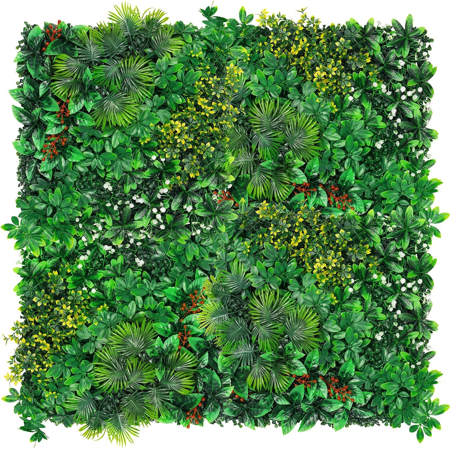 20”x20” Boxwood Wall Panels – 12Pcs Faux Grass for Indoor/Outdoor Decor