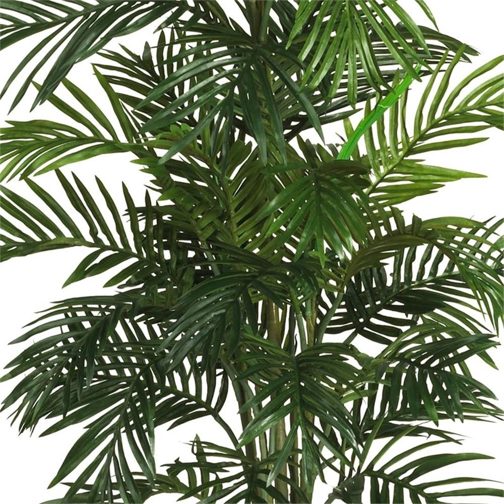 Pemberly Row 56″ Areca Palm Silk Tree with Basket in Green/Brown