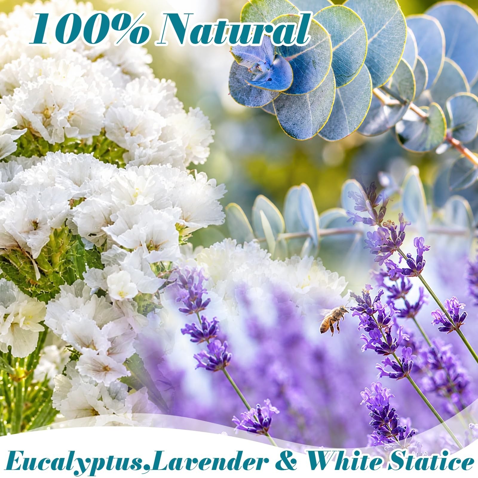 85 Pcs Dried Eucalyptus & Lavender Bundle for Shower Decor, Aromatherapy, DIY Va
