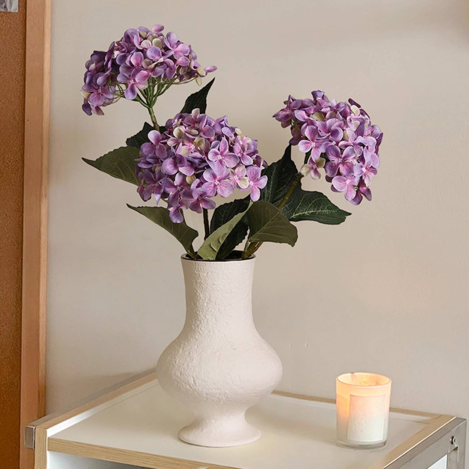 Artificial Hydrangea Arrangement Lifelike Silk Hydrangea Arrangement Long
