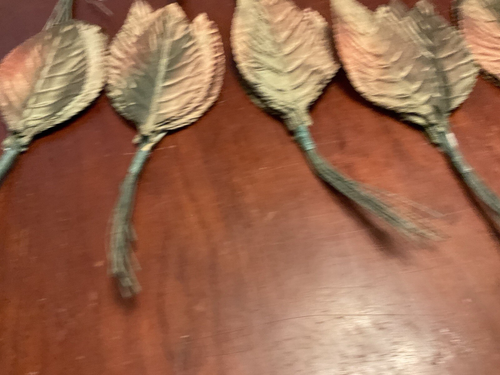 Artificial Fabric Leaves 3” Green Bronze Moss 10 Dozen Item #77MS NEW