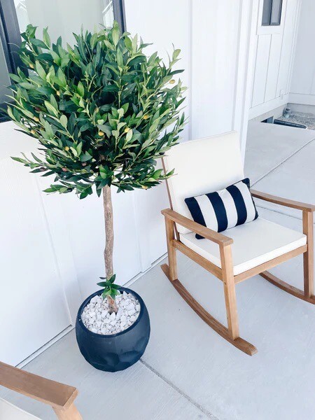 34 Olive Topiary Artificial Tree UV Resistant (Indoor/Outdoor). Retail $99