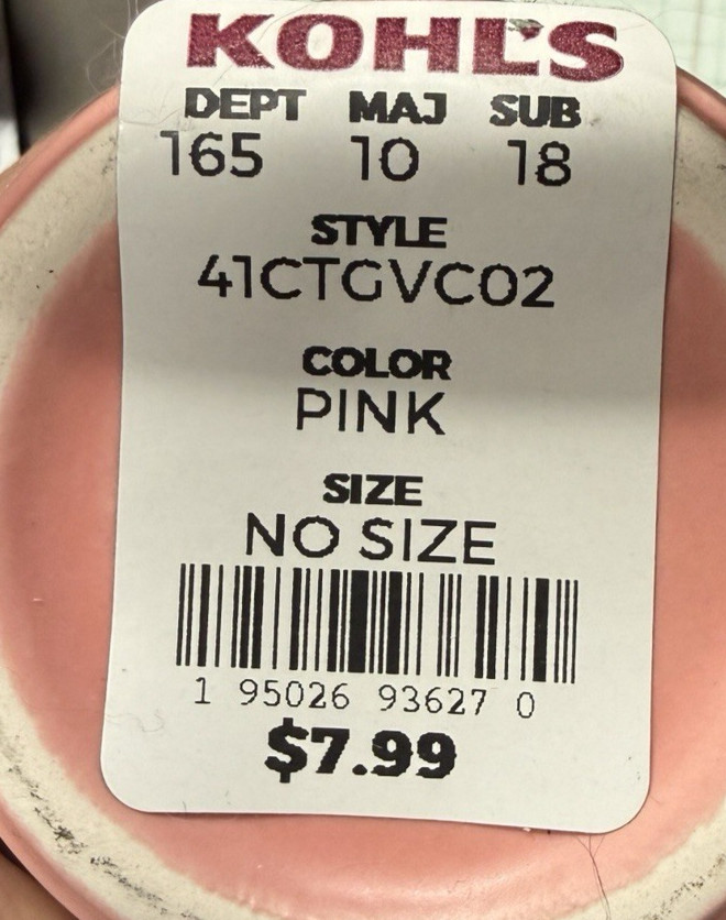 Potted Faux Succulent Pink “Love” 4″ FAST SHIP!