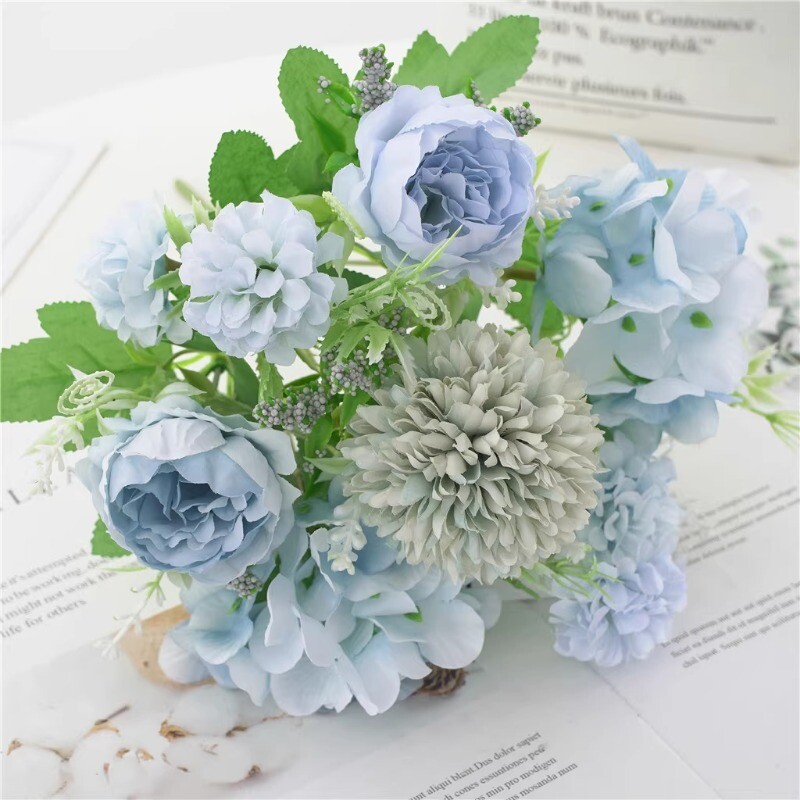 Wedding Artificial Flower Fake Bouquet Bride Evening Party Banquet Home Decor