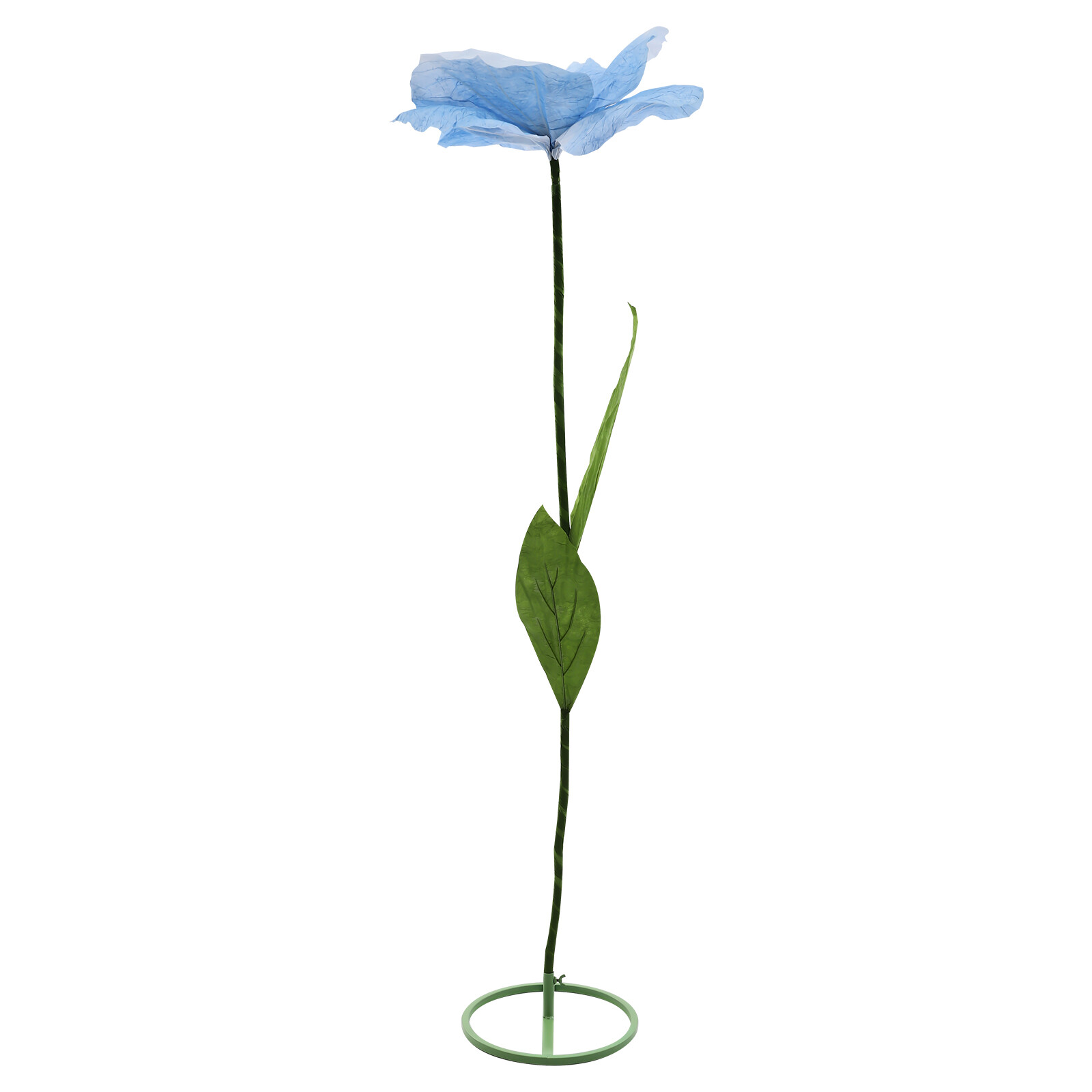 Handmade Blue Artificial Corn Poppy 3Pc Free-Standing Flowers for Wedding