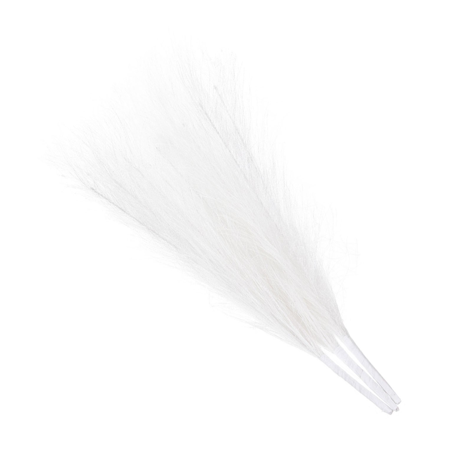 Faux Pampas Grass Fake Pampas Grass Decor, 17.7″/45cm / White / 3 Pcs
