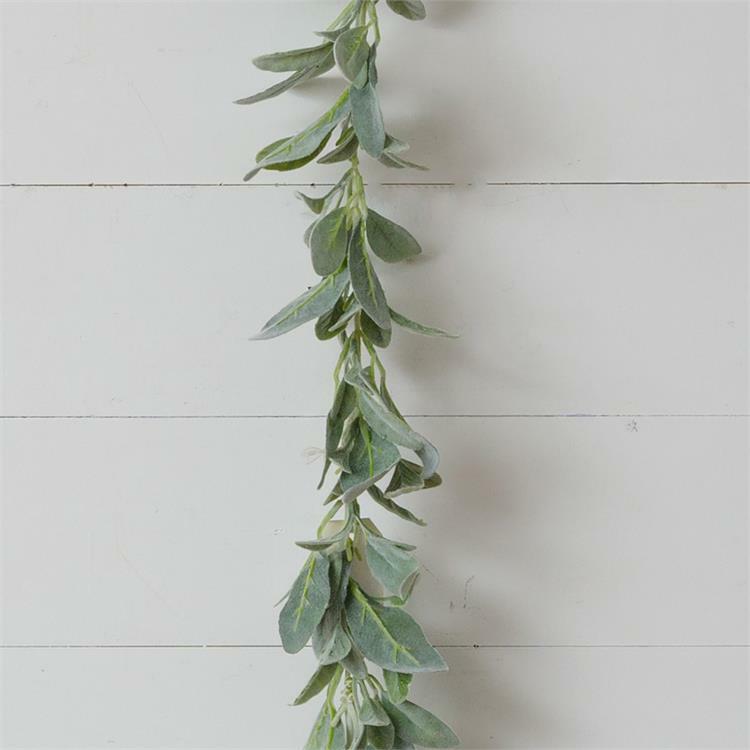 New Spring Green Herb LAMBS EAR GARLAND Swag Vine 57″
