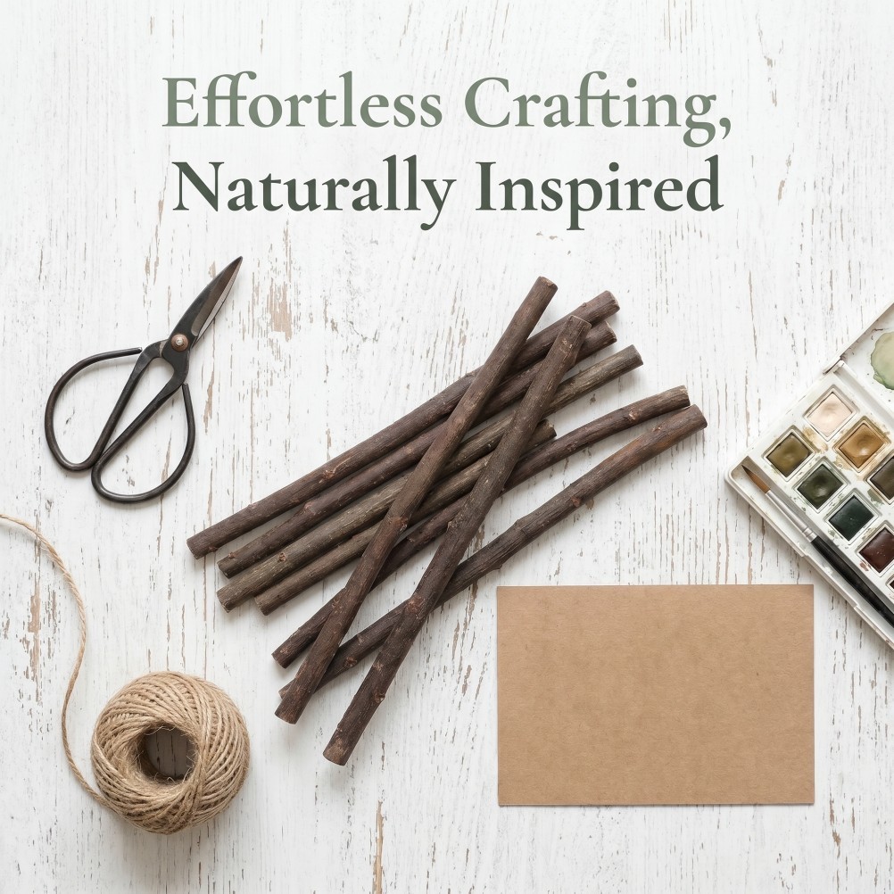 70PCS Craft Sticks: 20CM/8″ Wood Twigs – Decorative Natural Branches for DIY