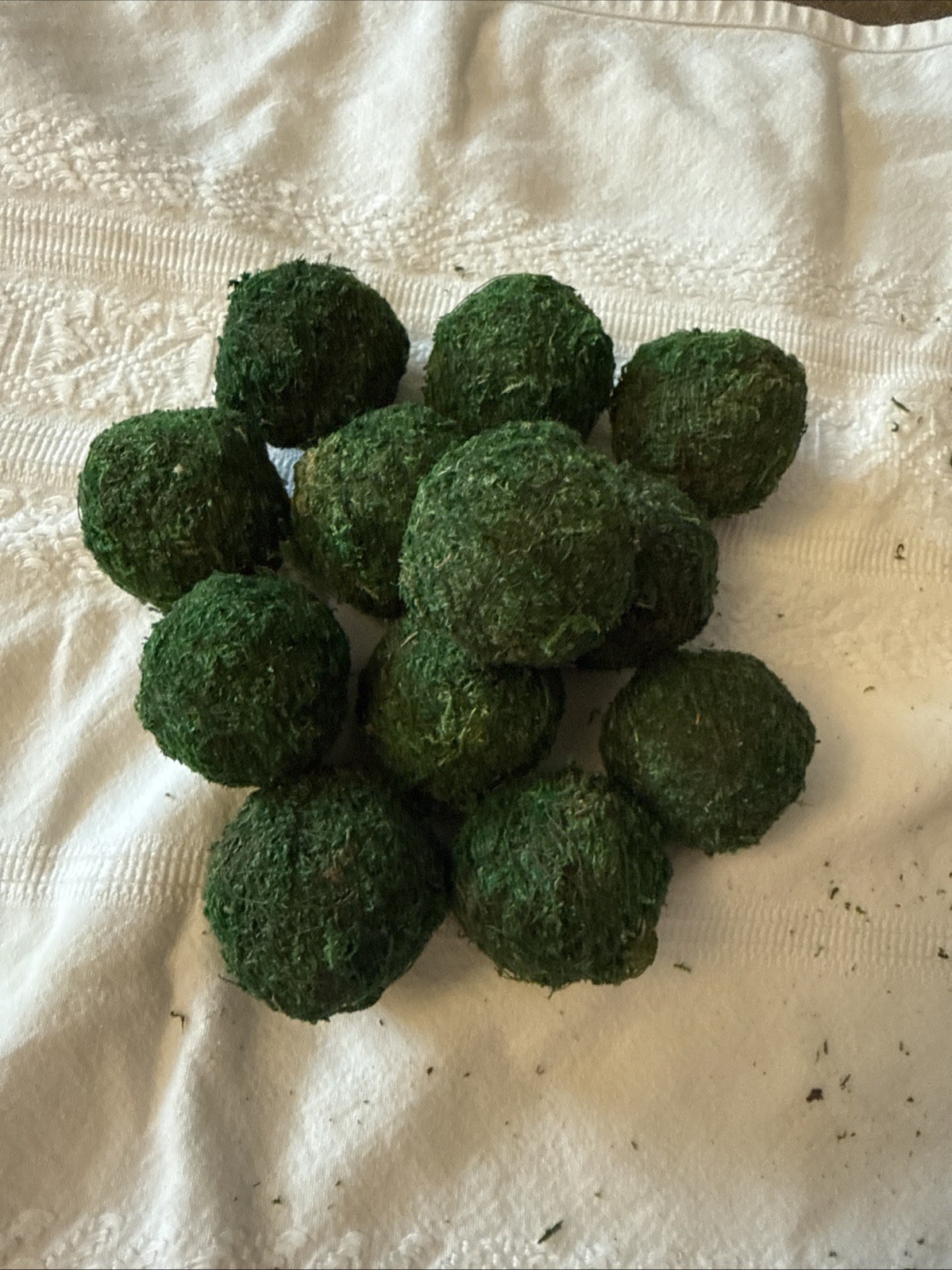 Farmhouse Cottagecore Apothecary Jar Filler Ball Ornaments Mixed lot Seed/grass