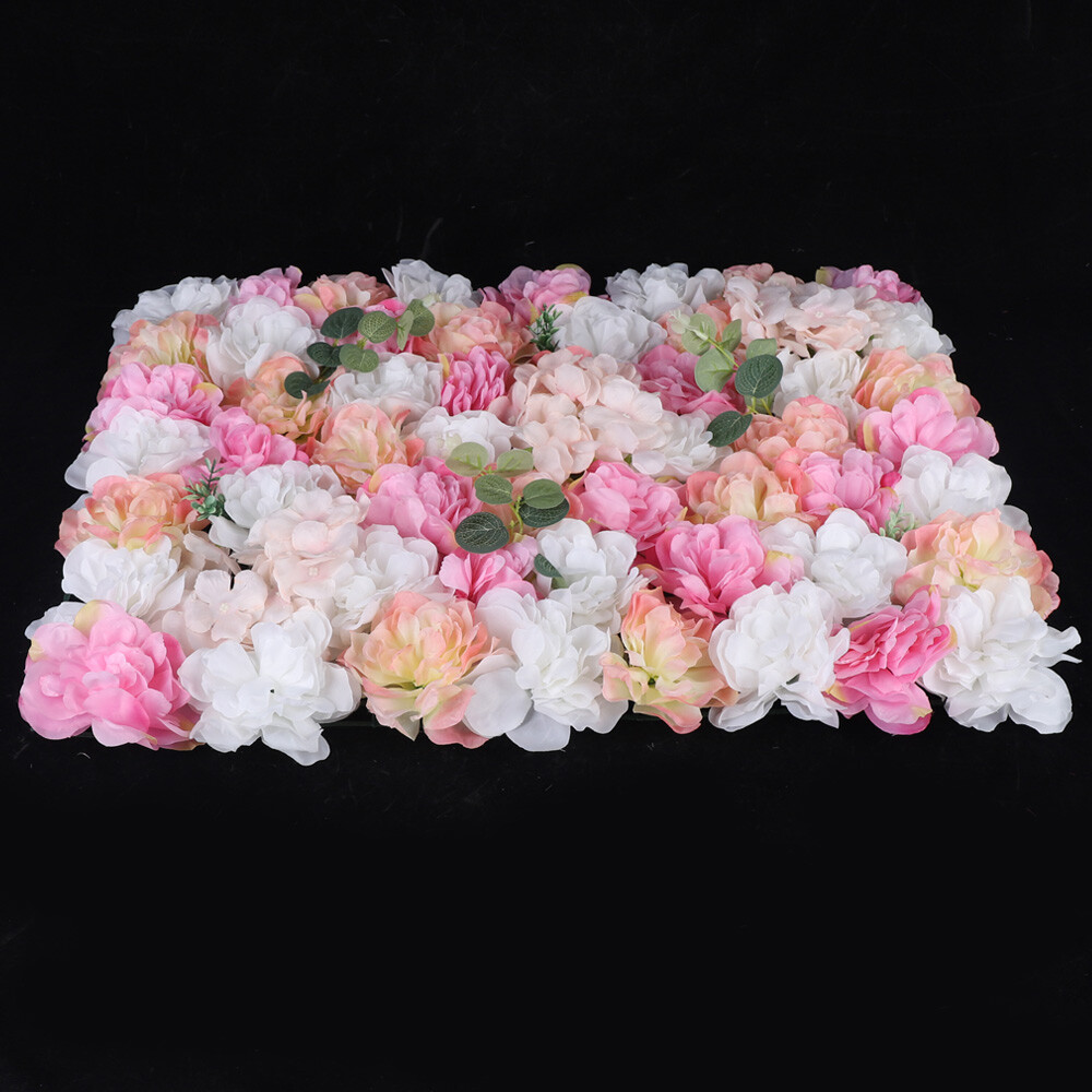 12Pcs Flower Wall Panels Artificial Flower Panels Fake Flower Wall Decoration