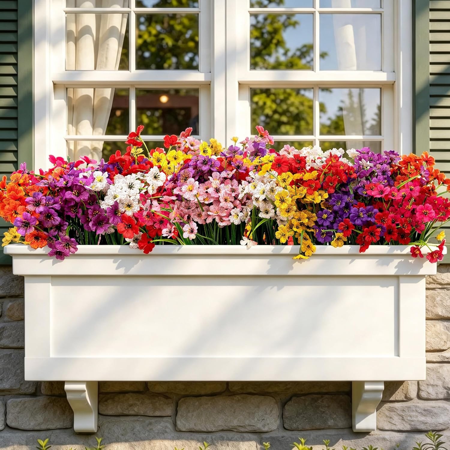 24 Pack Eco-Friendly Artificial Flowers – Perfect for -Round Event Styling