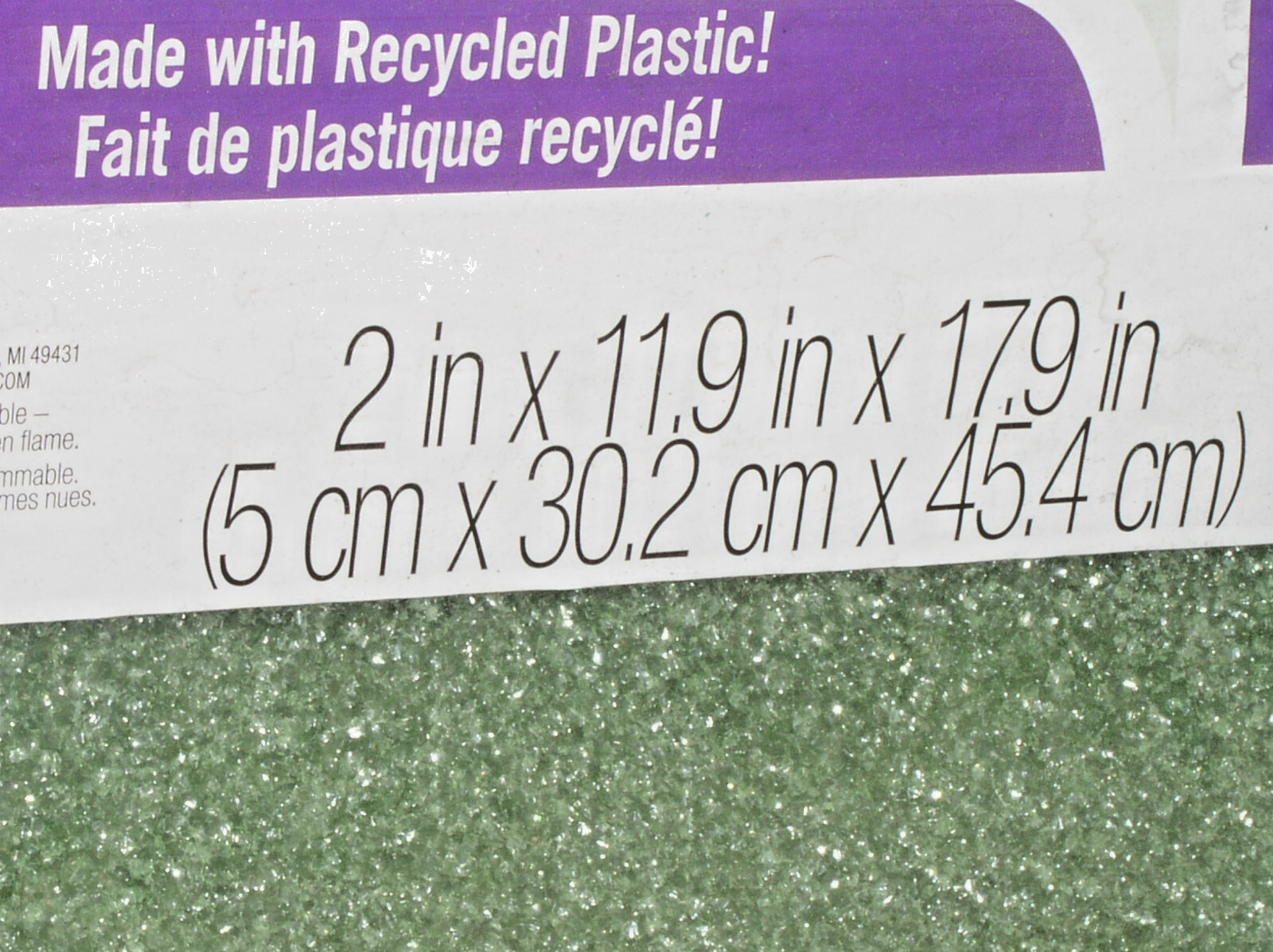2 GREEN FLORACRAFT FLORA FLORAL FLOWER FOAM #18 BLOCK 2″ 11.9″ x 17.9″ B21218GS