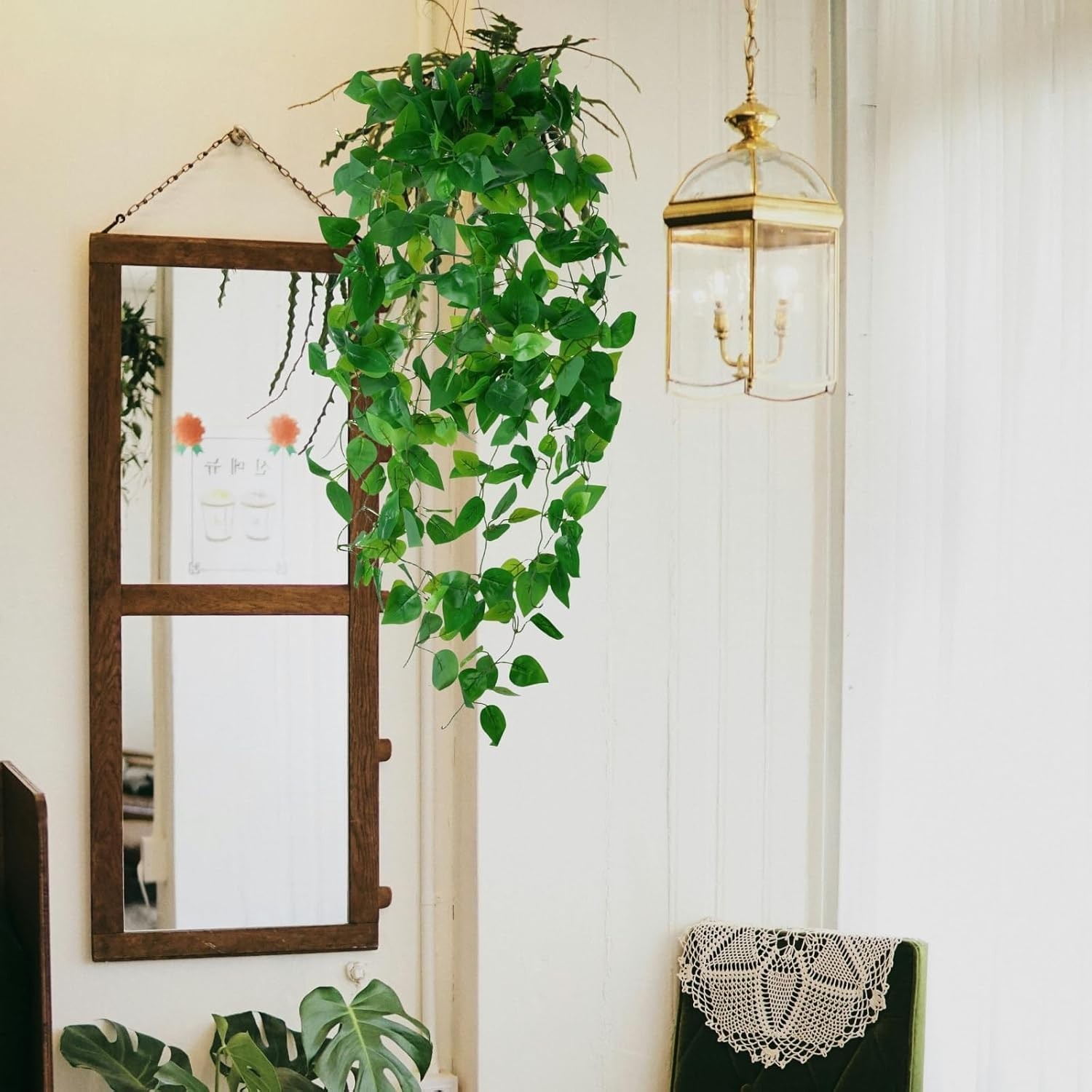 Realistic Artificial Hanging Ivy Plants – Perfect for Weddings and Home Decor