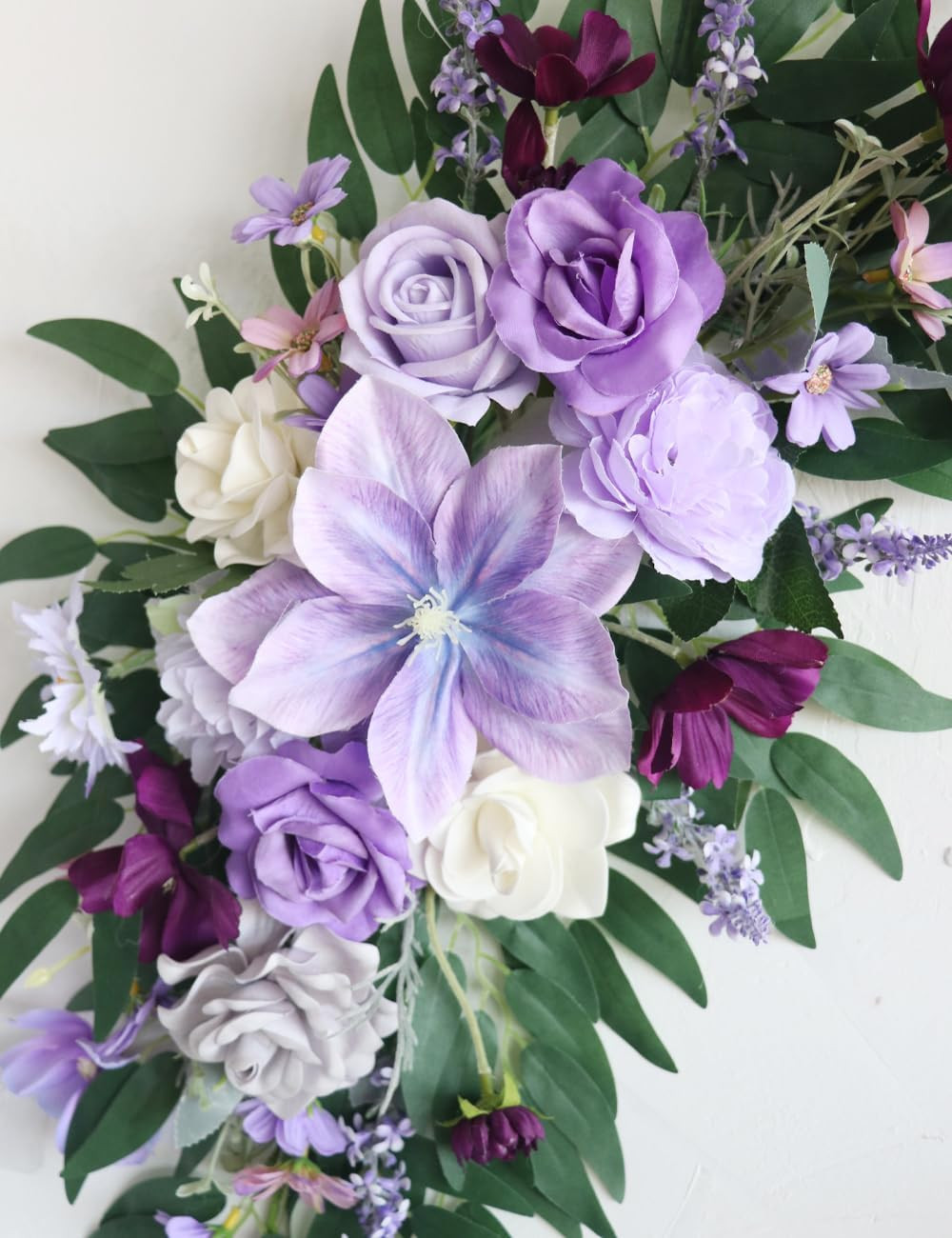 Elegant Purple Flower Arch for Weddings – Small Artificial Wedding Decor