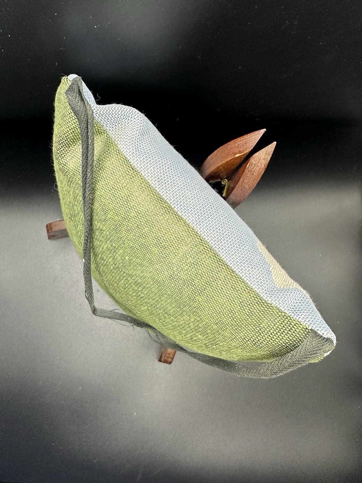 Americana Green Hanging Pillow With Apples