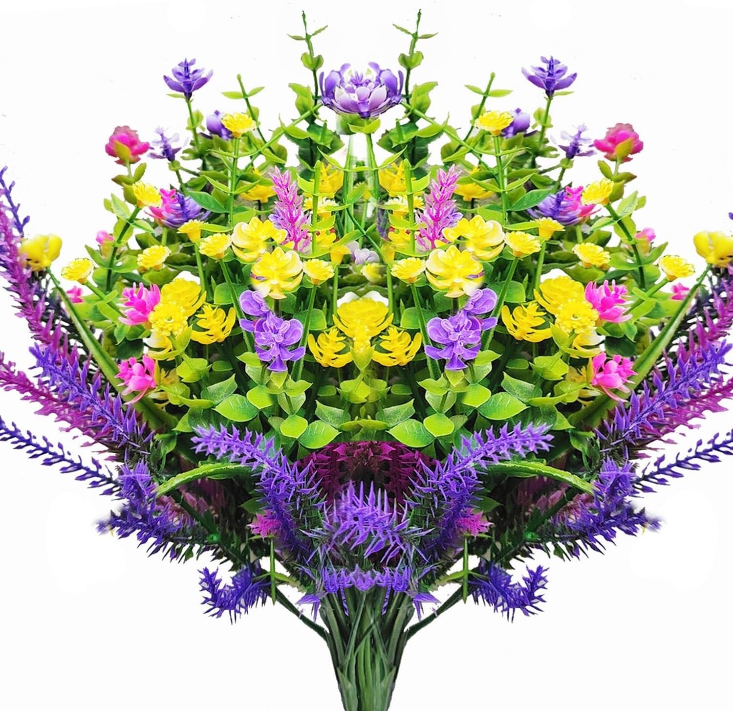 Vivid Realistic 6-Pack Faux Flowers – Perfect for Indoor and Outdoor Decor