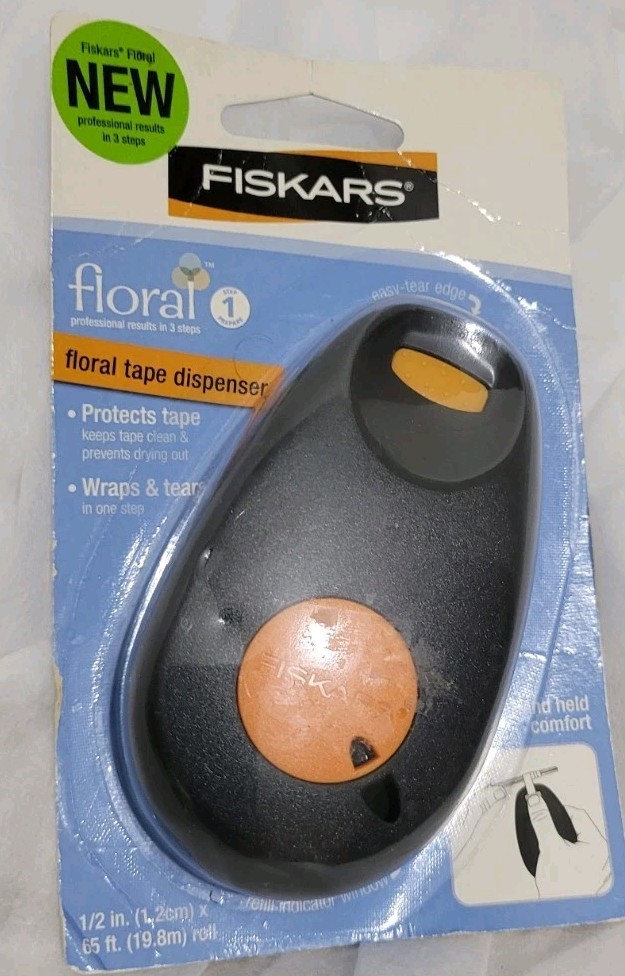 Fiskars Floral Tape Dispenser- 65ft Roll 1/2″ Thickness 01-004729