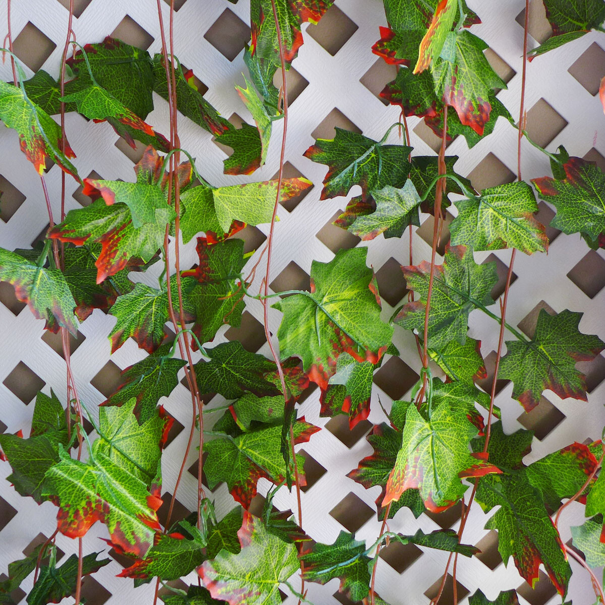 4 Pcs Artificial Plants Hanging The Autumn Maple Leaf Vines (98″ each)