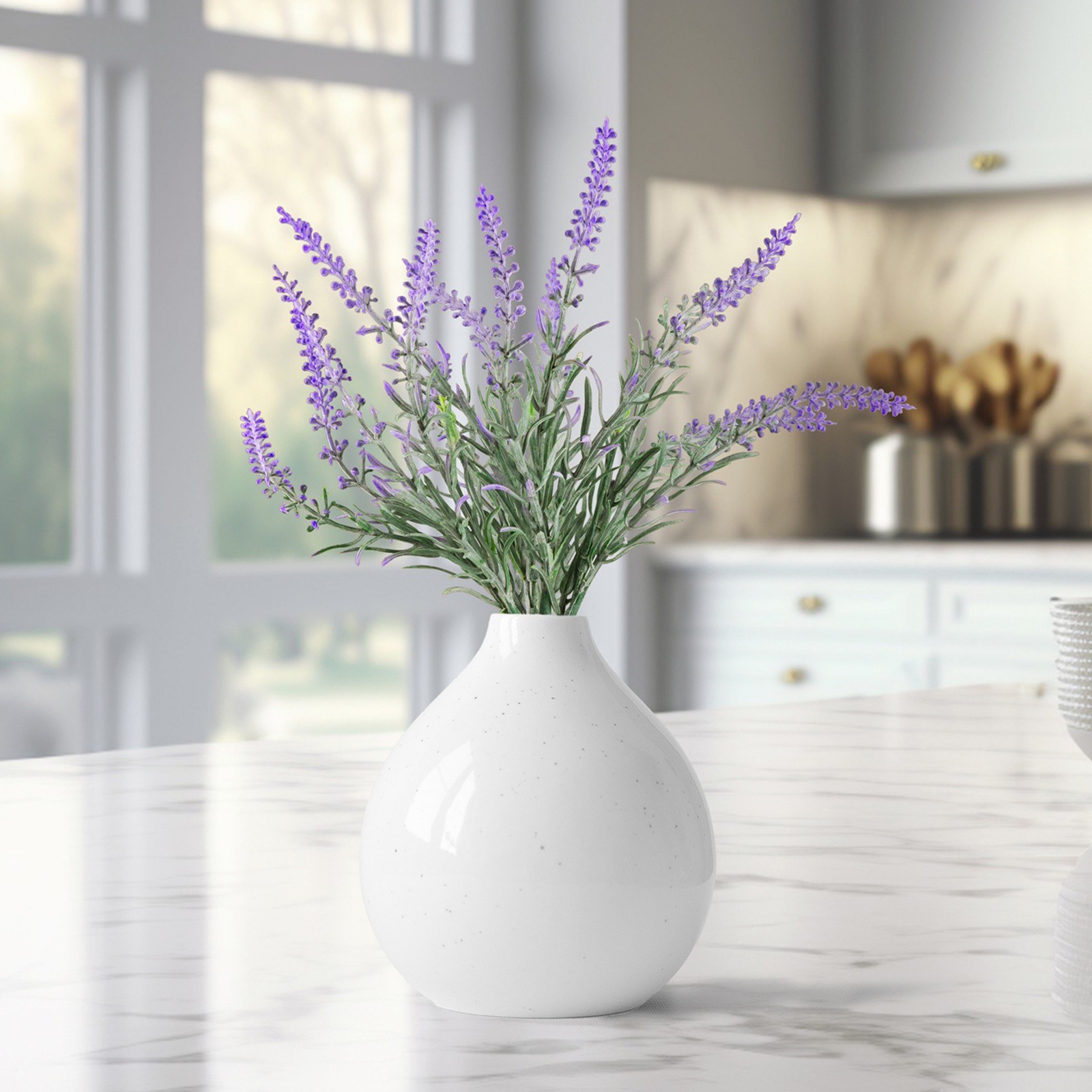 Northlight Artificial Lavender Floral Sprays – 14″ – Purple – Set of 6