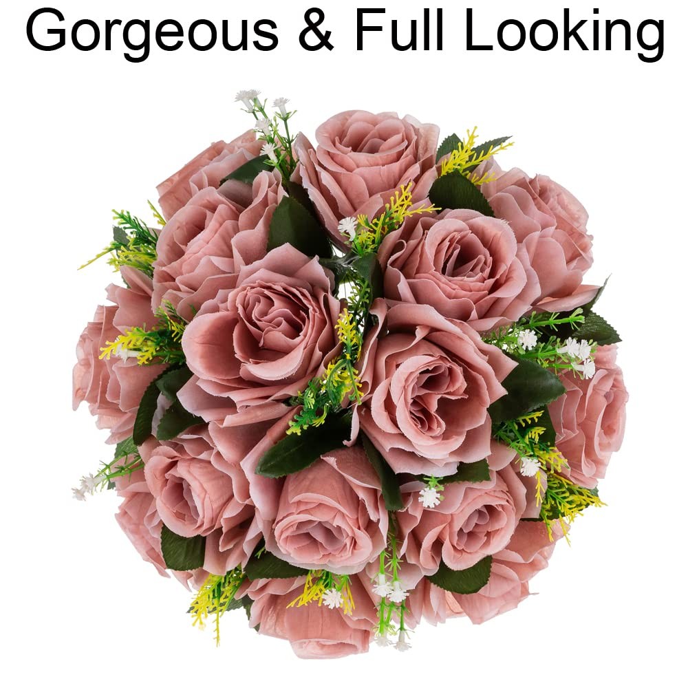 Dusty Rose Flower Balls Centerpieces Wedding Table Decorations 2 PCS