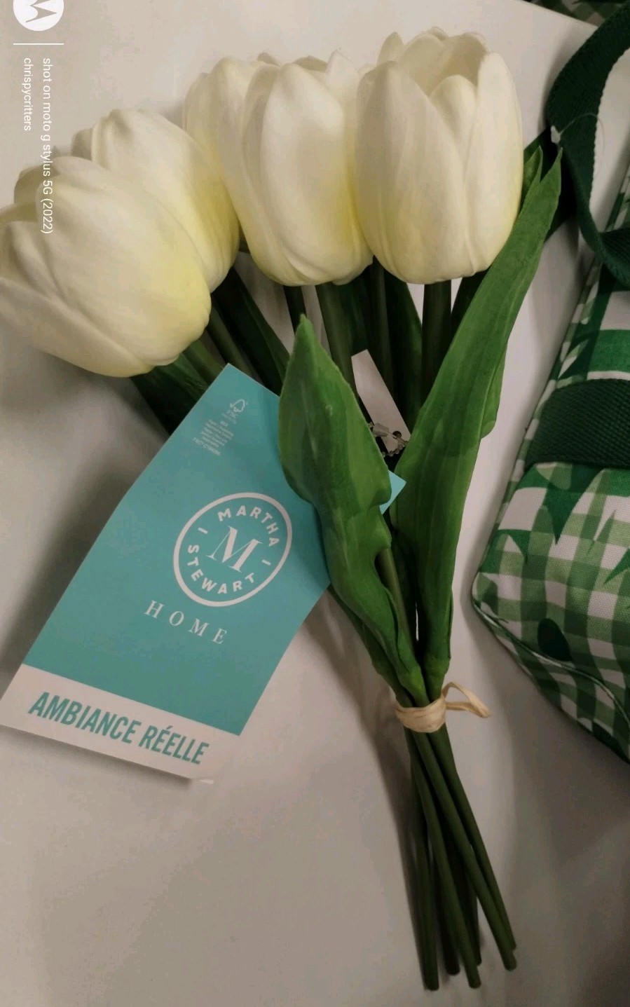 Martha Stewart artificial REAL TOUCH TULIPS Spring Summer bundle Tulip NEW set 7