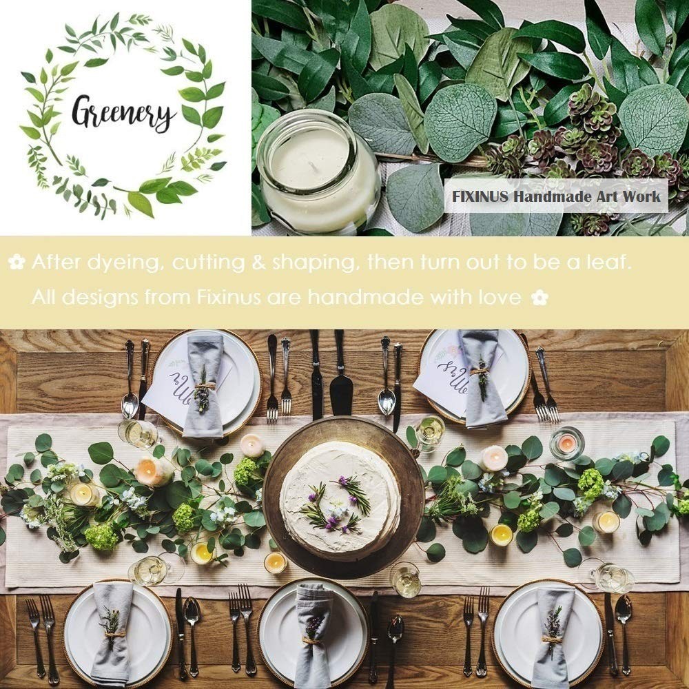 2 Pack Artificial Eucalyptus Willow Vines Garland, 3 Feet Faux Eucalyptus and…