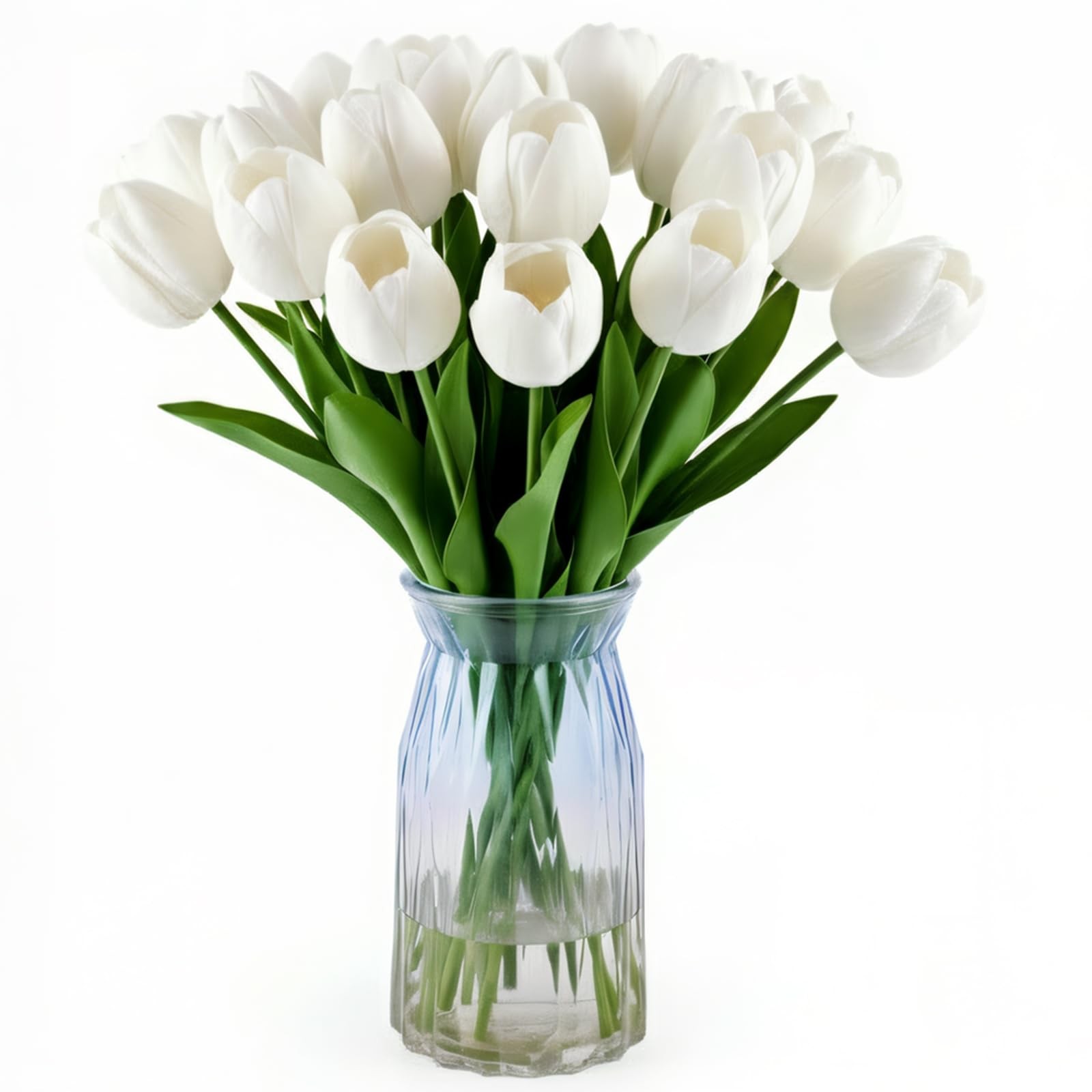 20 PCS 16 Inch Real Touch Artificial Fake Tulip Bridesmaid Wedding Bouquet