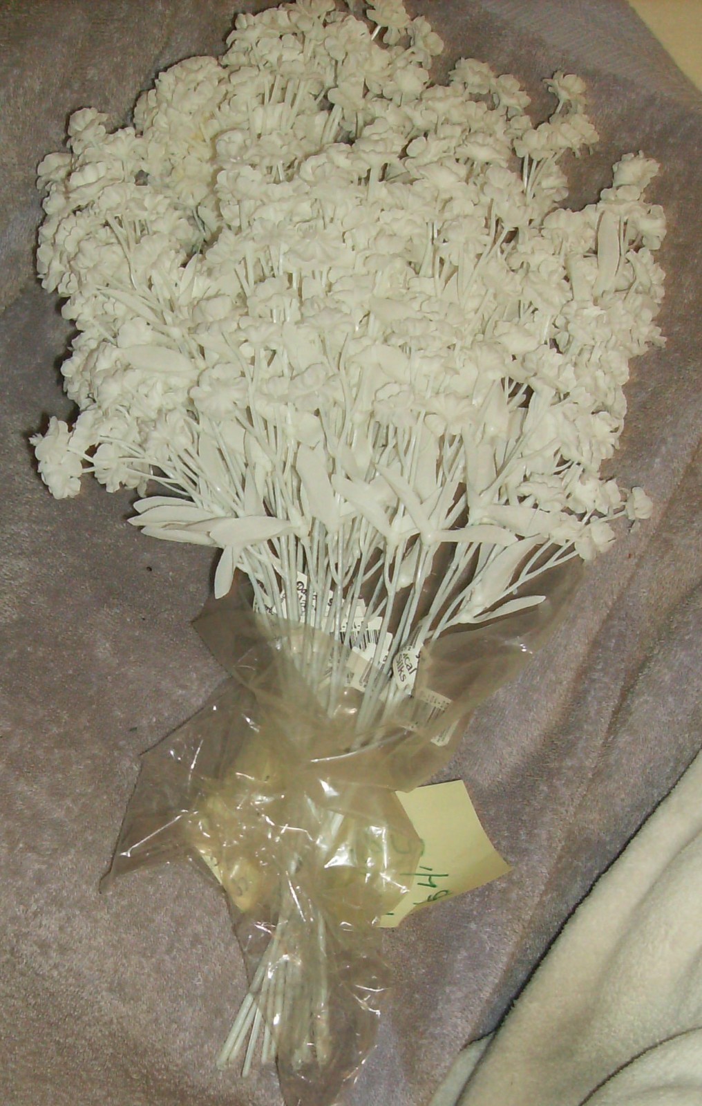 1 DOZEN WHITE GYPSO SPRAYS WASHABLE SILK 12 PC DARCE NEW IN PACKAGE