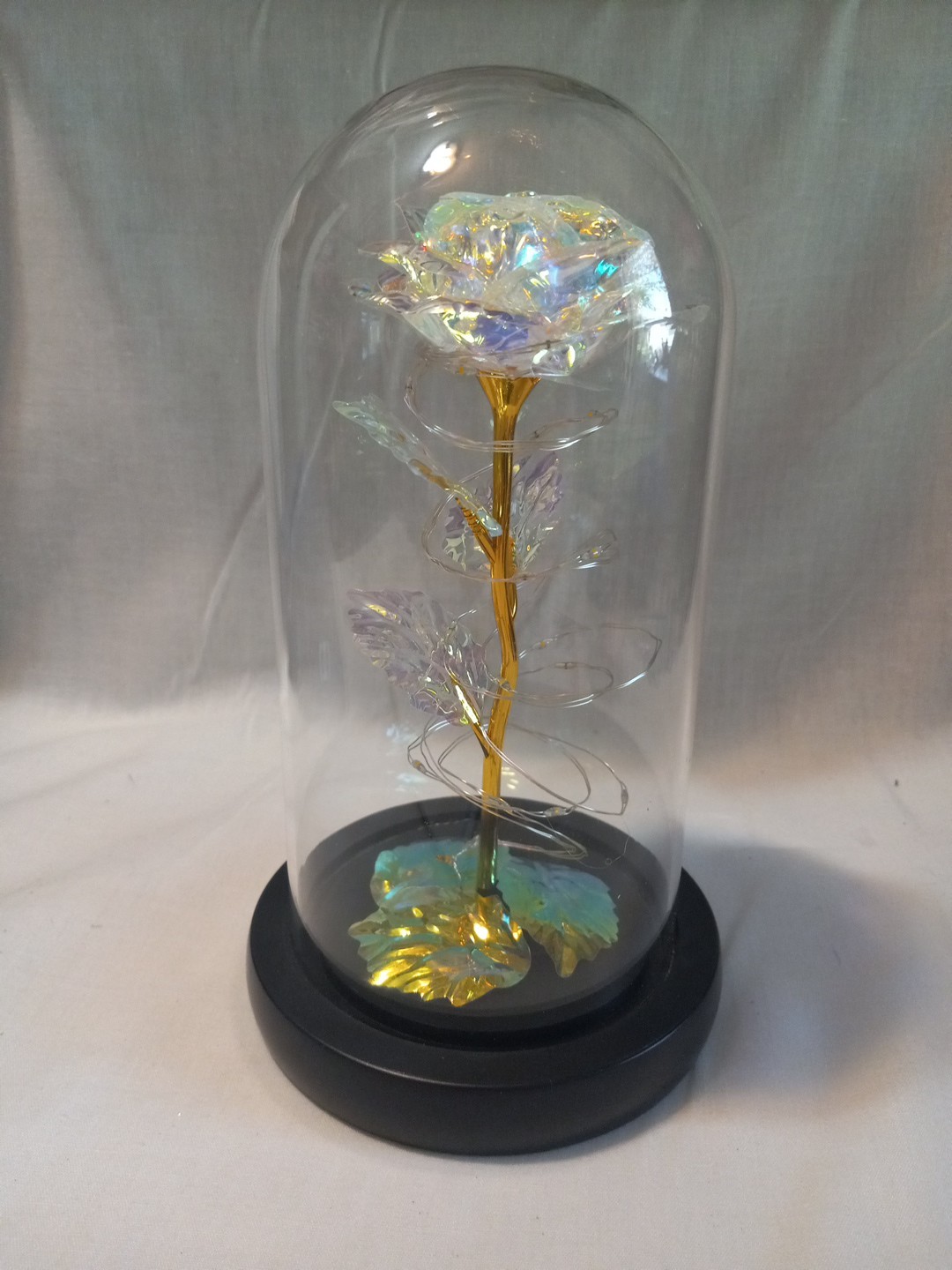 LED Enchanted Galaxy Rose Eternal Flower In Dome
