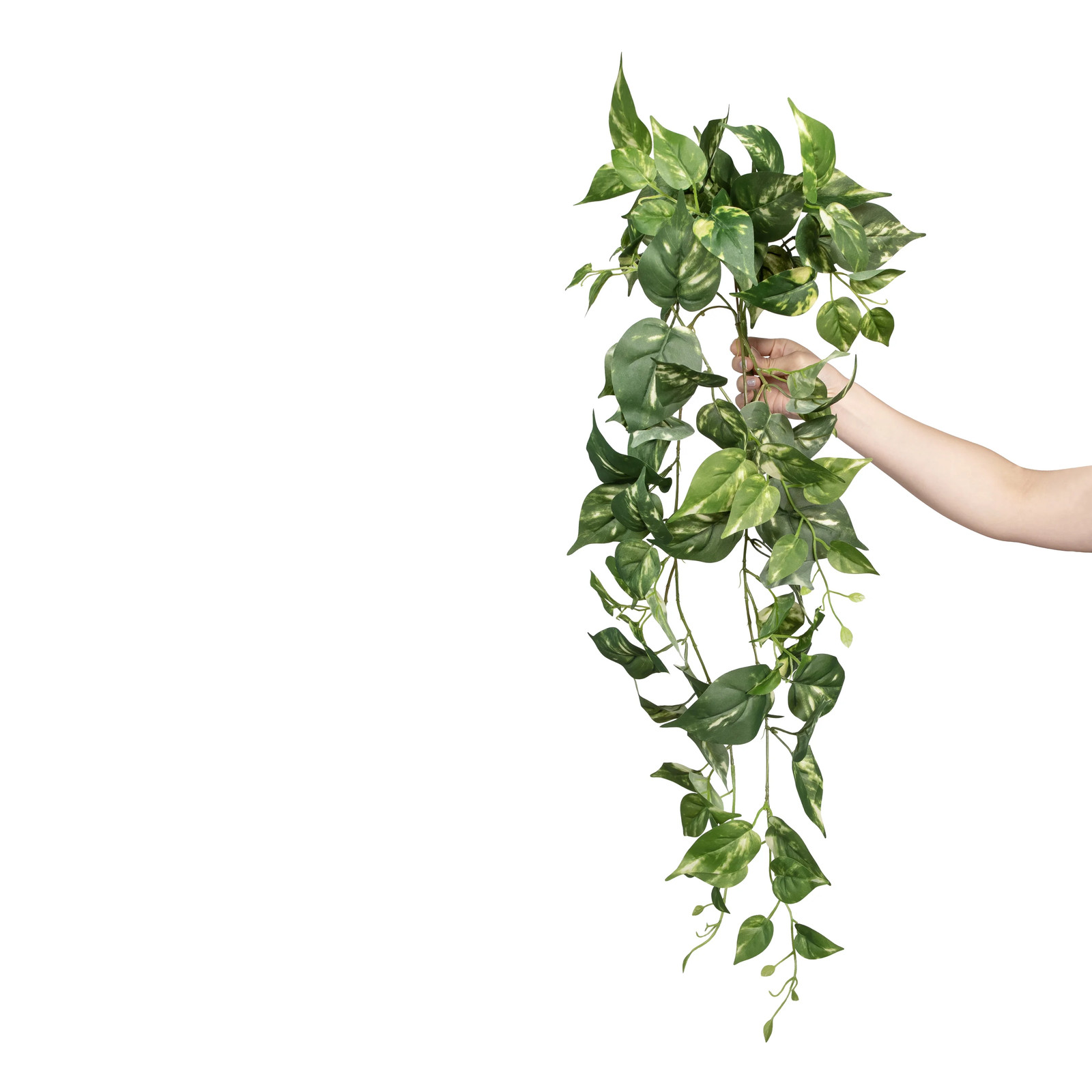 32″ Artificial Silk Green Pothos Hanging Bouquet