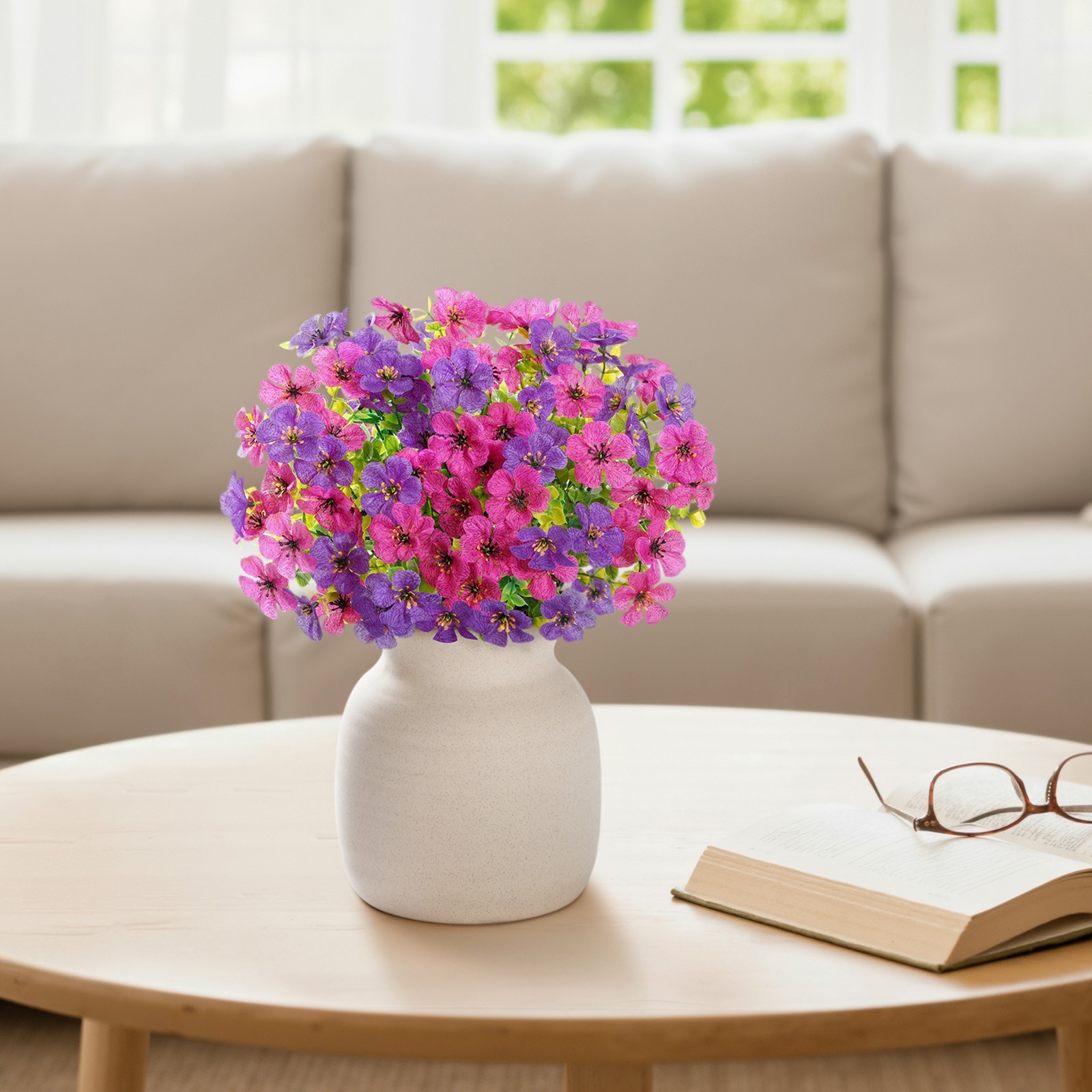 Lifewit Artificial Flowers for Outdoor Indoor for Home Garden Decor