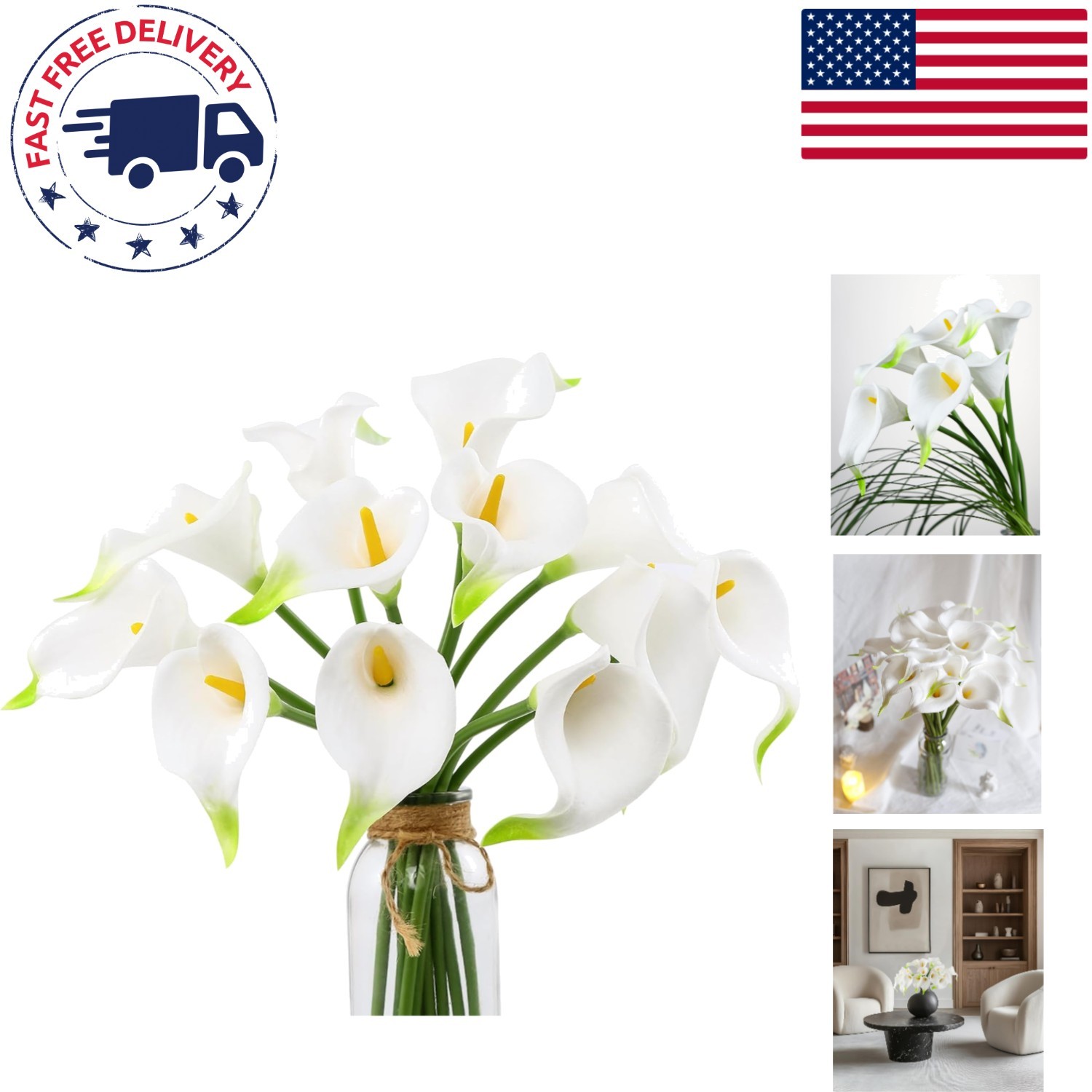 12 Stunning Artificial Calla Lily Flowers – Ideal for Home & Event Arrangements
