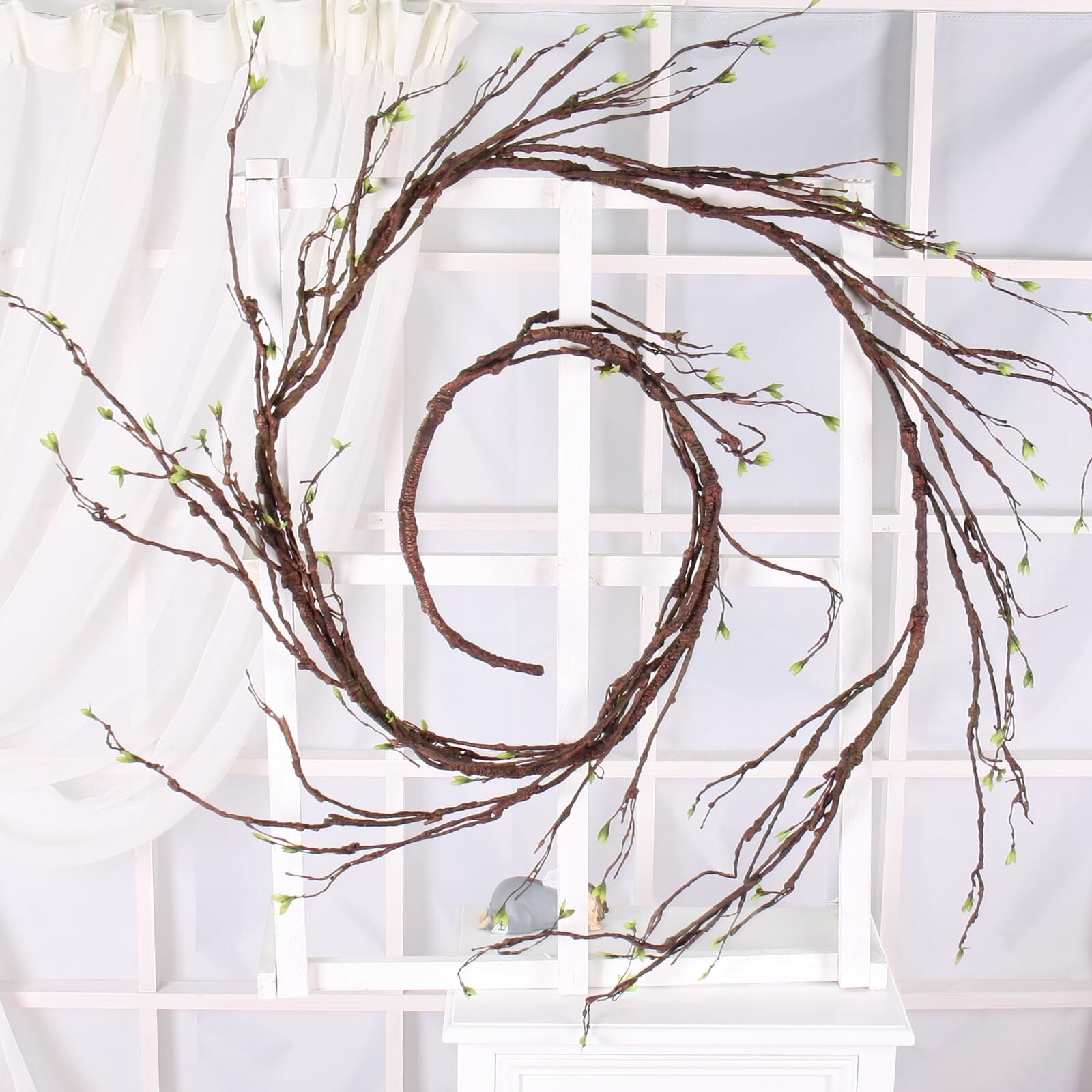 118in Malleable Artificial Floral Tree Branches Twigs Vines Rattan Cherry Blo…