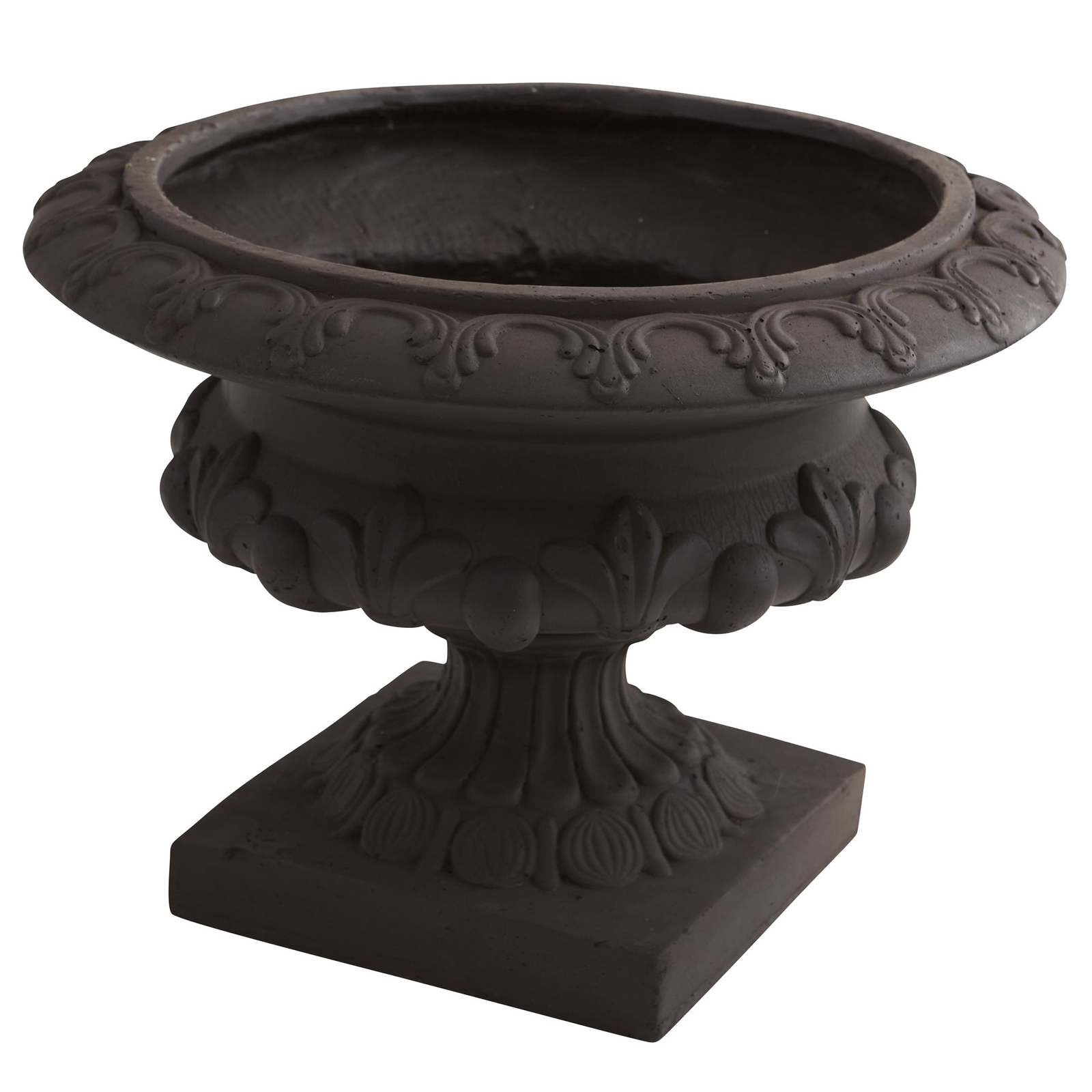 Decorative Urn Iron Colored Finished Planter Indoor Outdoor