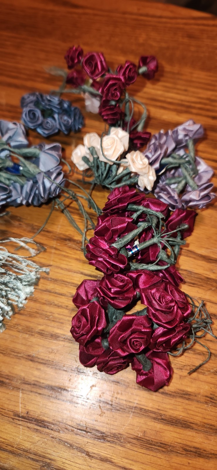 Lot of Nicole Fake Flowers & Tassels Lot Various Colors