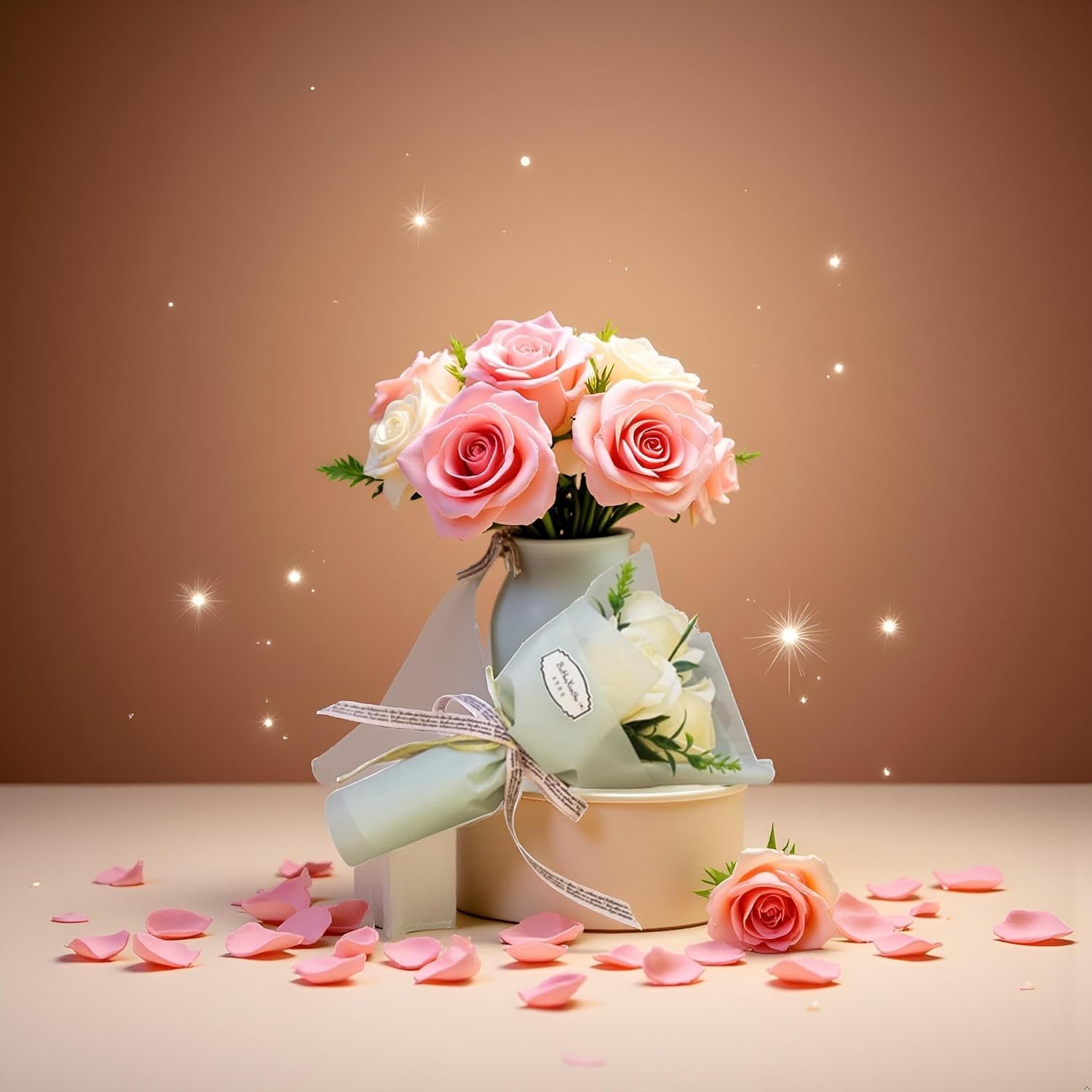 Versatile 3-Head Rose Bouquet – The Perfect Gift for Moms, Wives & Girlfriends