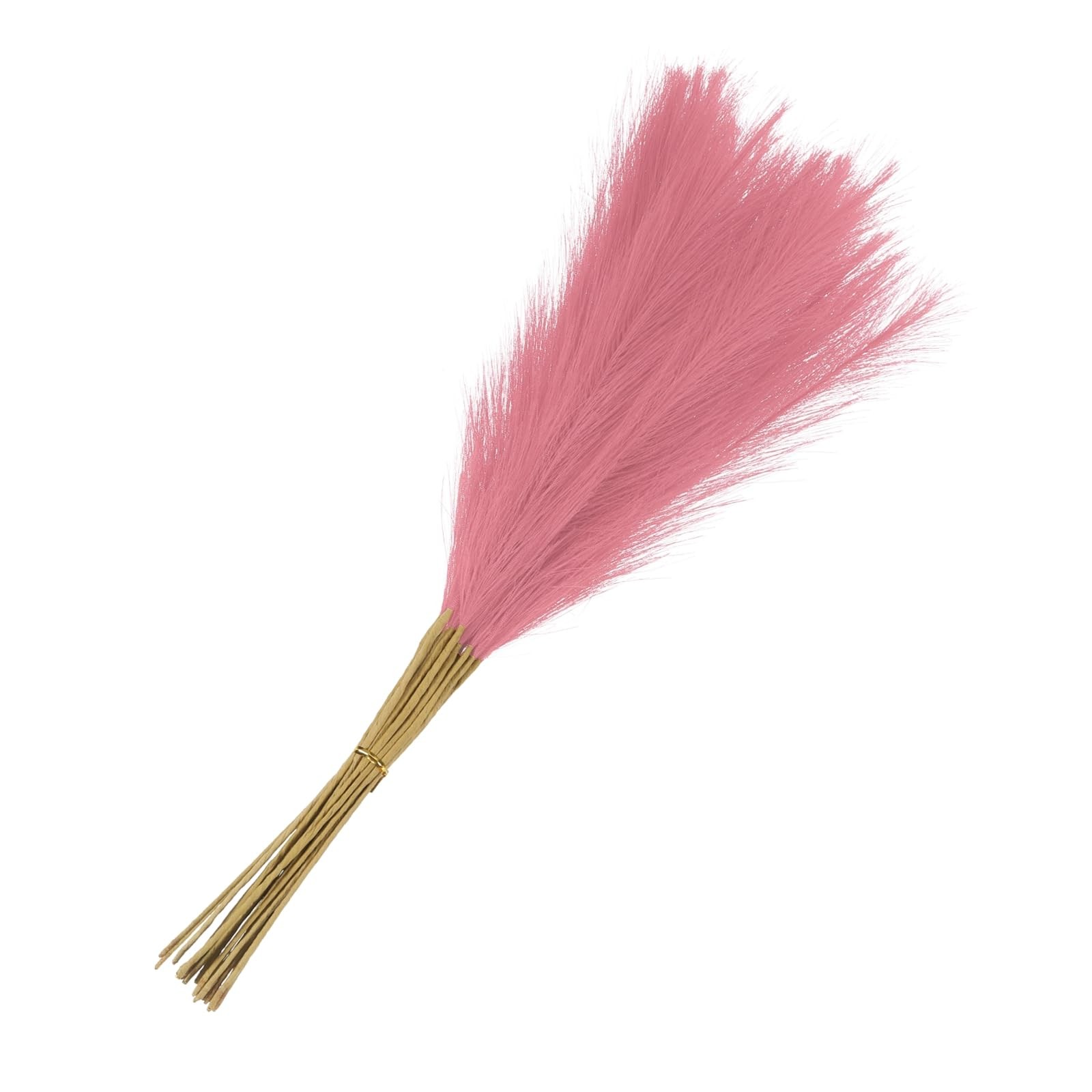 Rose 21 Inch Short Artificial Faux Pampas Grass Decor For Wedding Party 15 PCS
