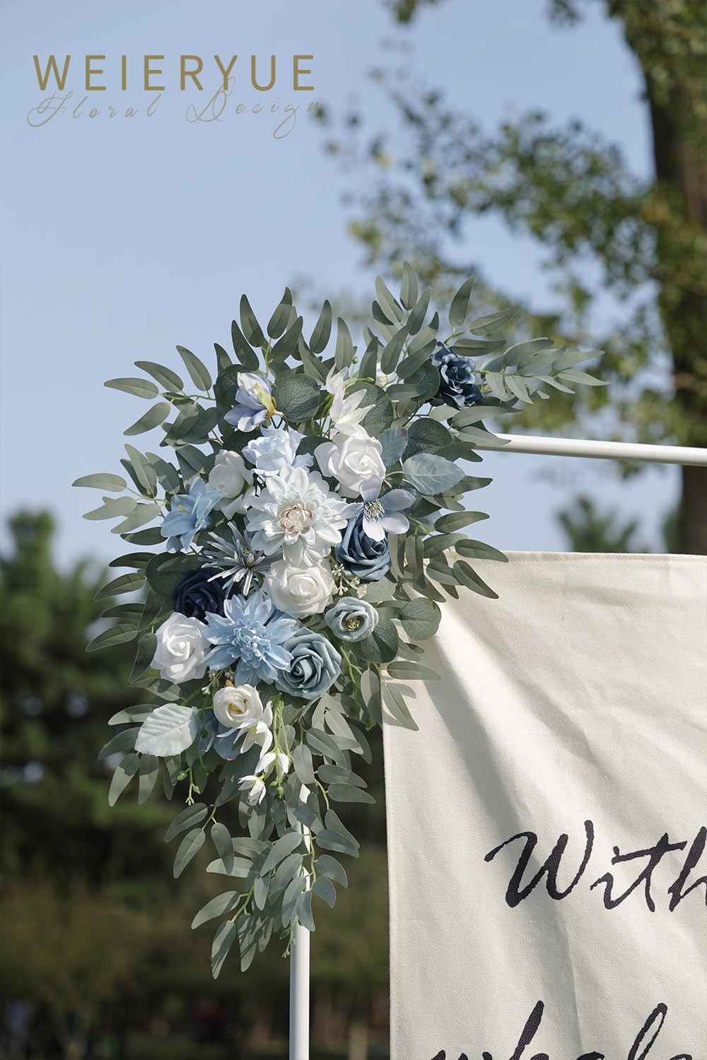 Artificial Wedding Arch Flowers Kit(Pack of 2) for Wedding Arch, Bridal Showe…