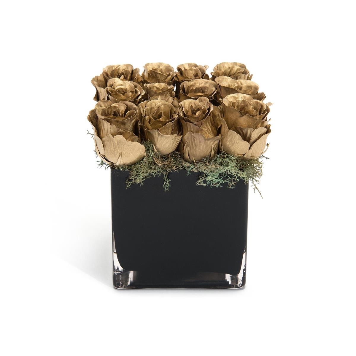 John-Richard Luxe Gold Artificial Roses, JRB-3989, BRAND NEW FROM MANUFACTURER