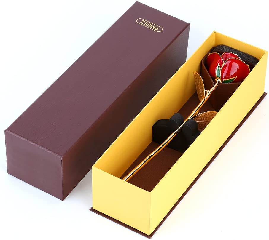 Eternal 24K Red Rose Gold Leaf – Perfect Gift for Any Occasion